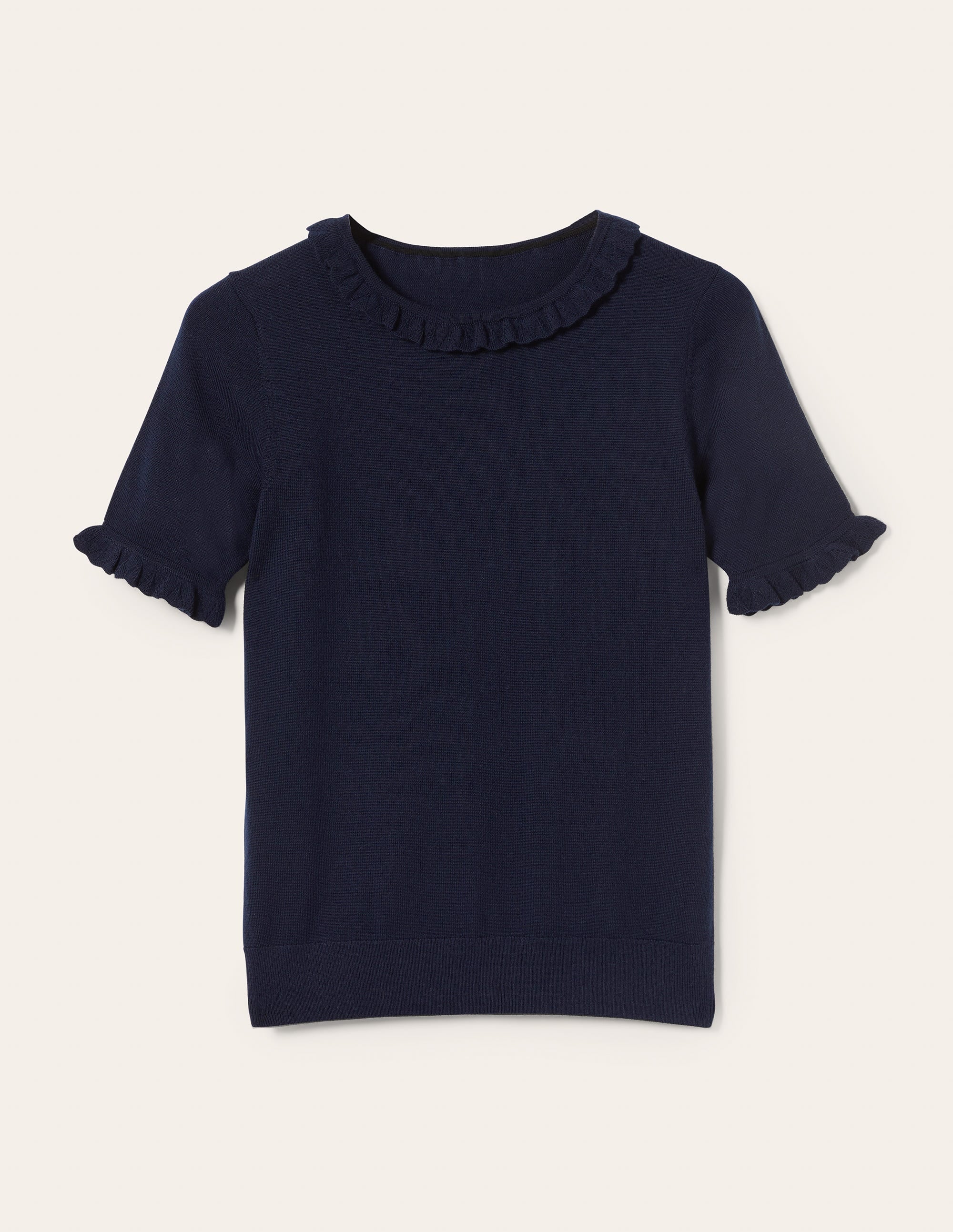 Merino-Strickoberteil-Marineblau - Image 11