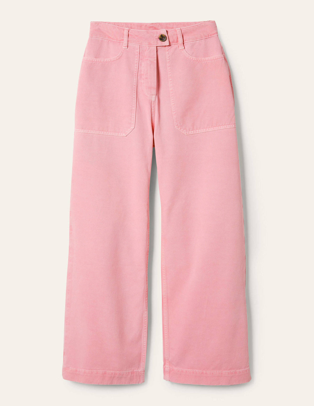 Baumwolltwillhose mit weitem Bein-Cameo-Rosa - Image 5