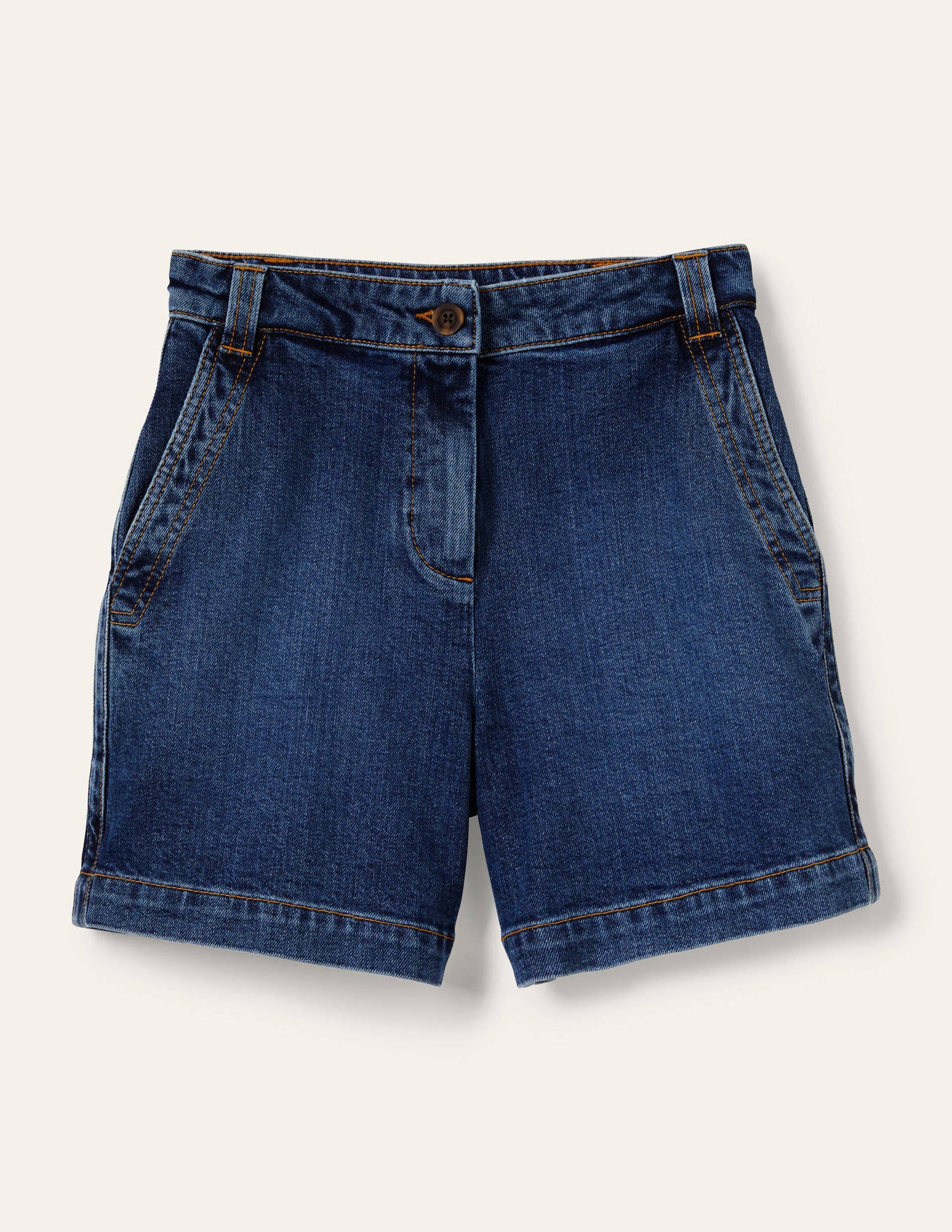 Klassische Chinoshorts-Dunkles Vintageblau-5