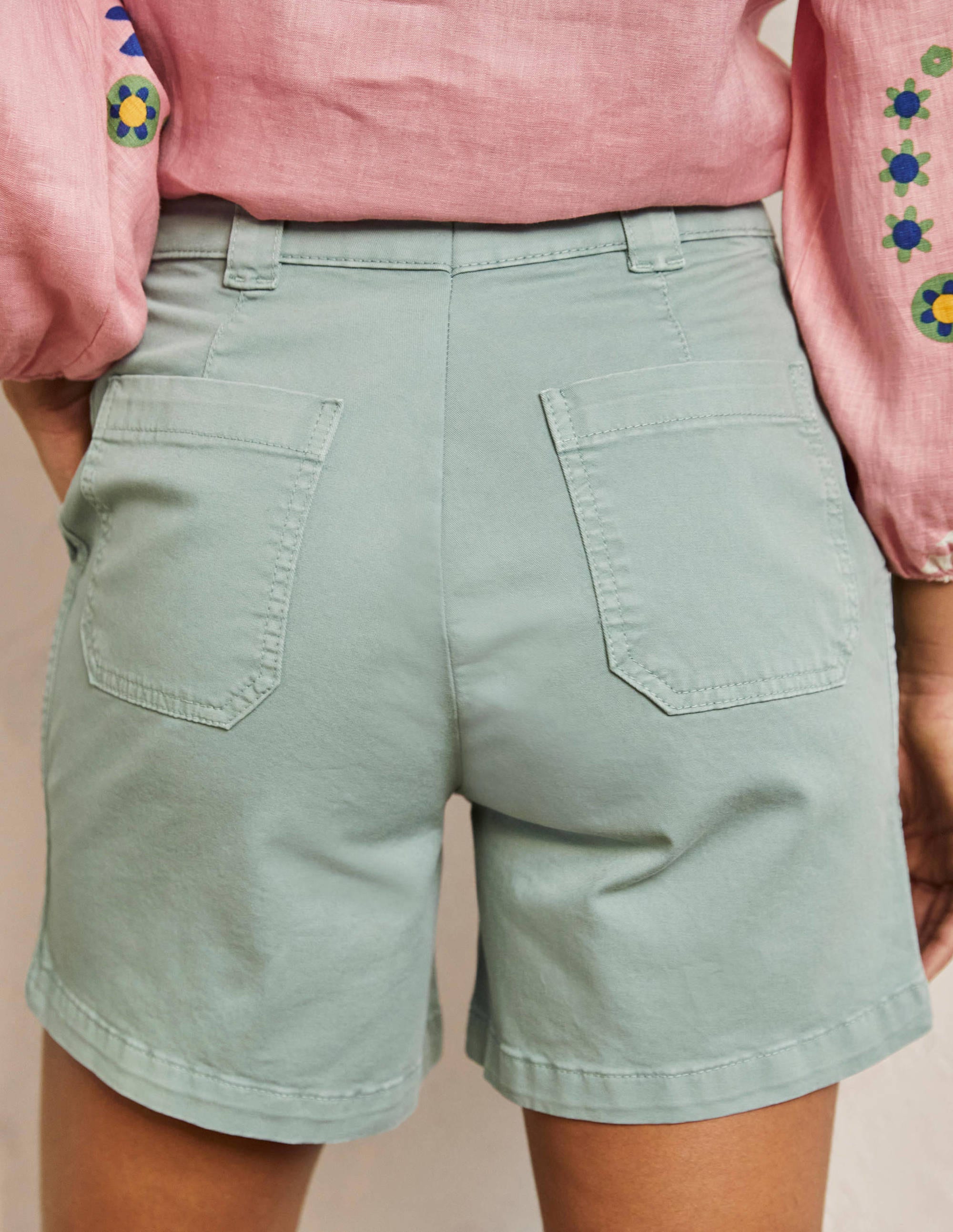 Short chino classique-Vert iceberg - Image 3