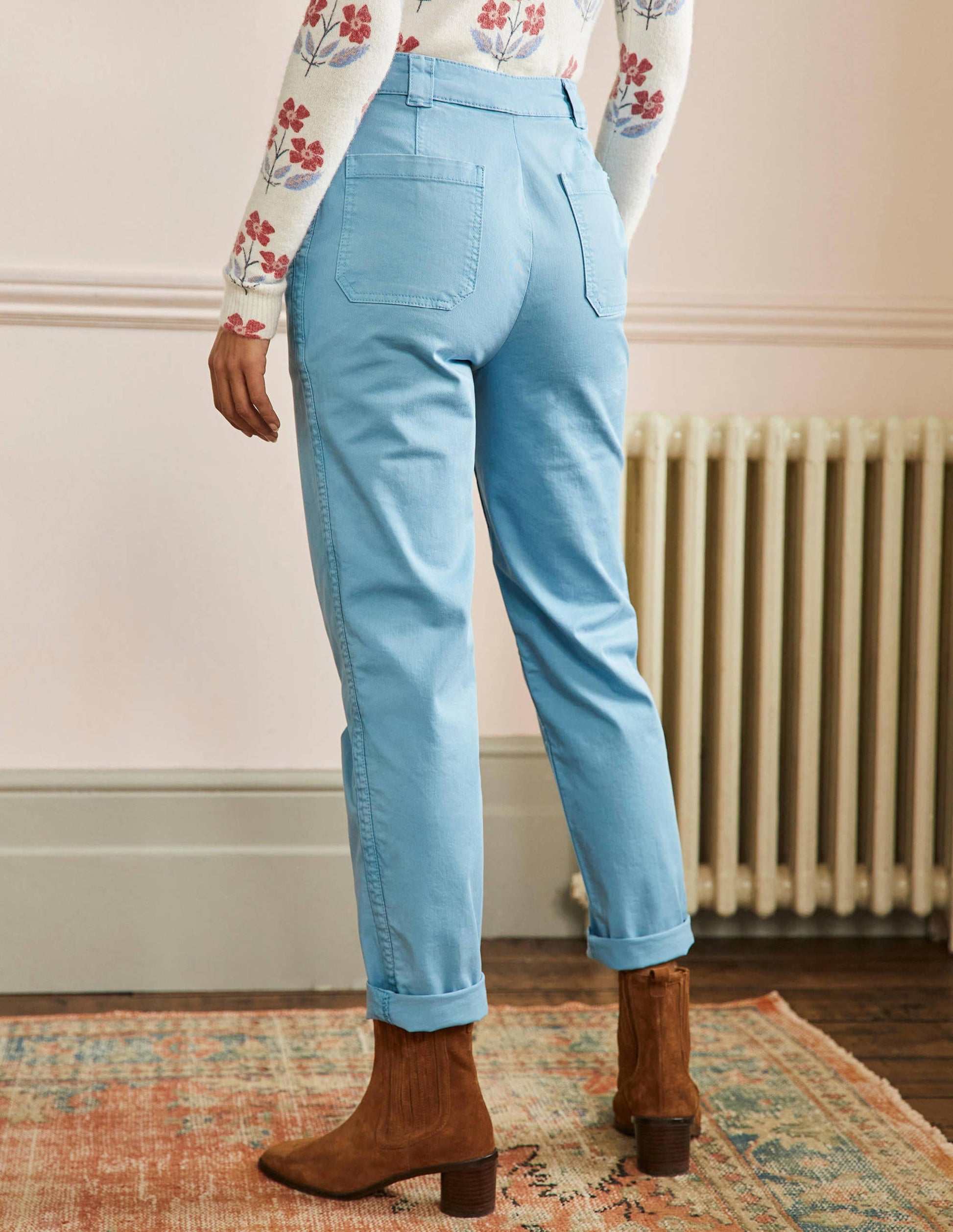 Classic Chino Trousers-Mountain Spring Blue-3
