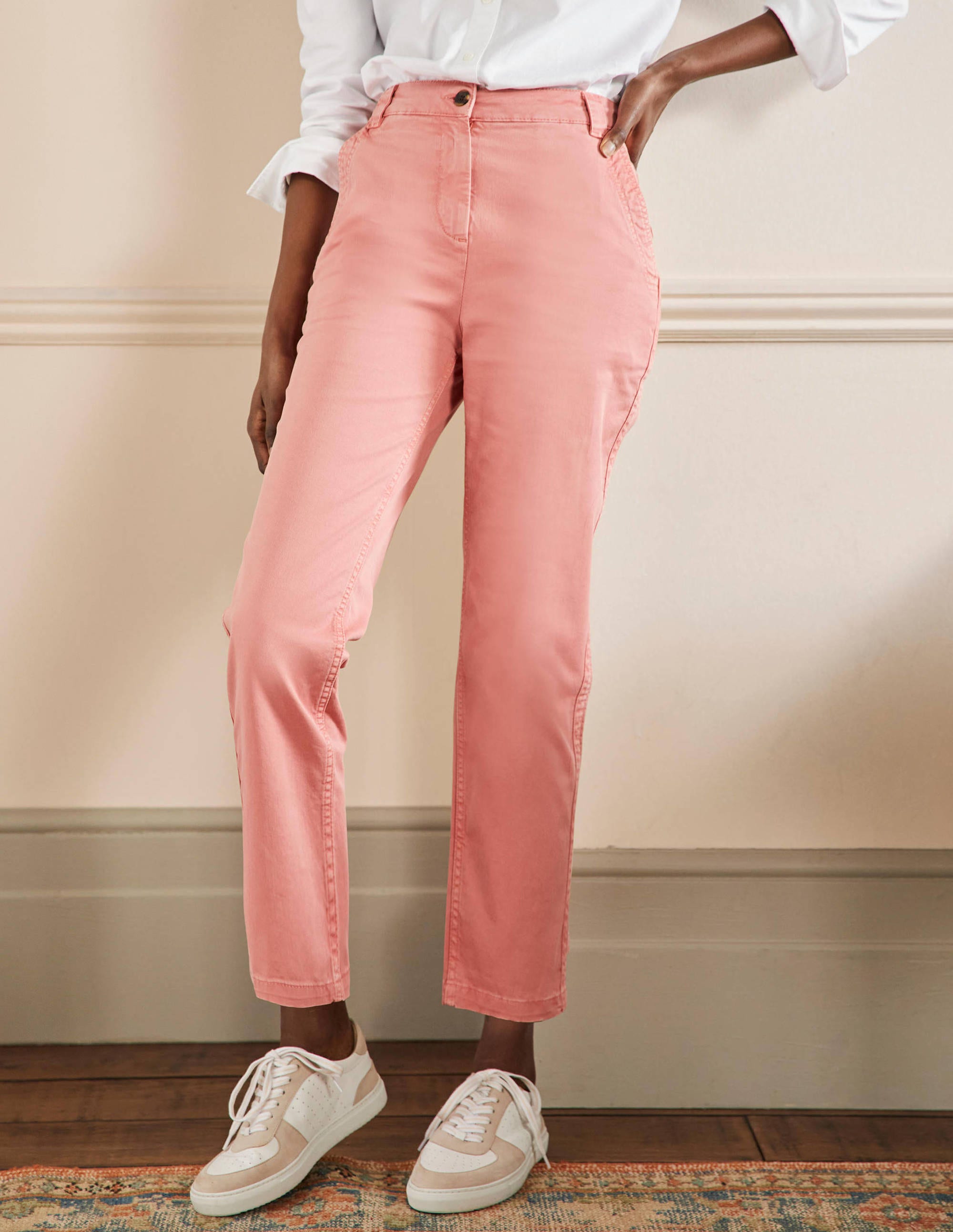 Classic Chino Trousers-Mauve Flower Pink - Image 4