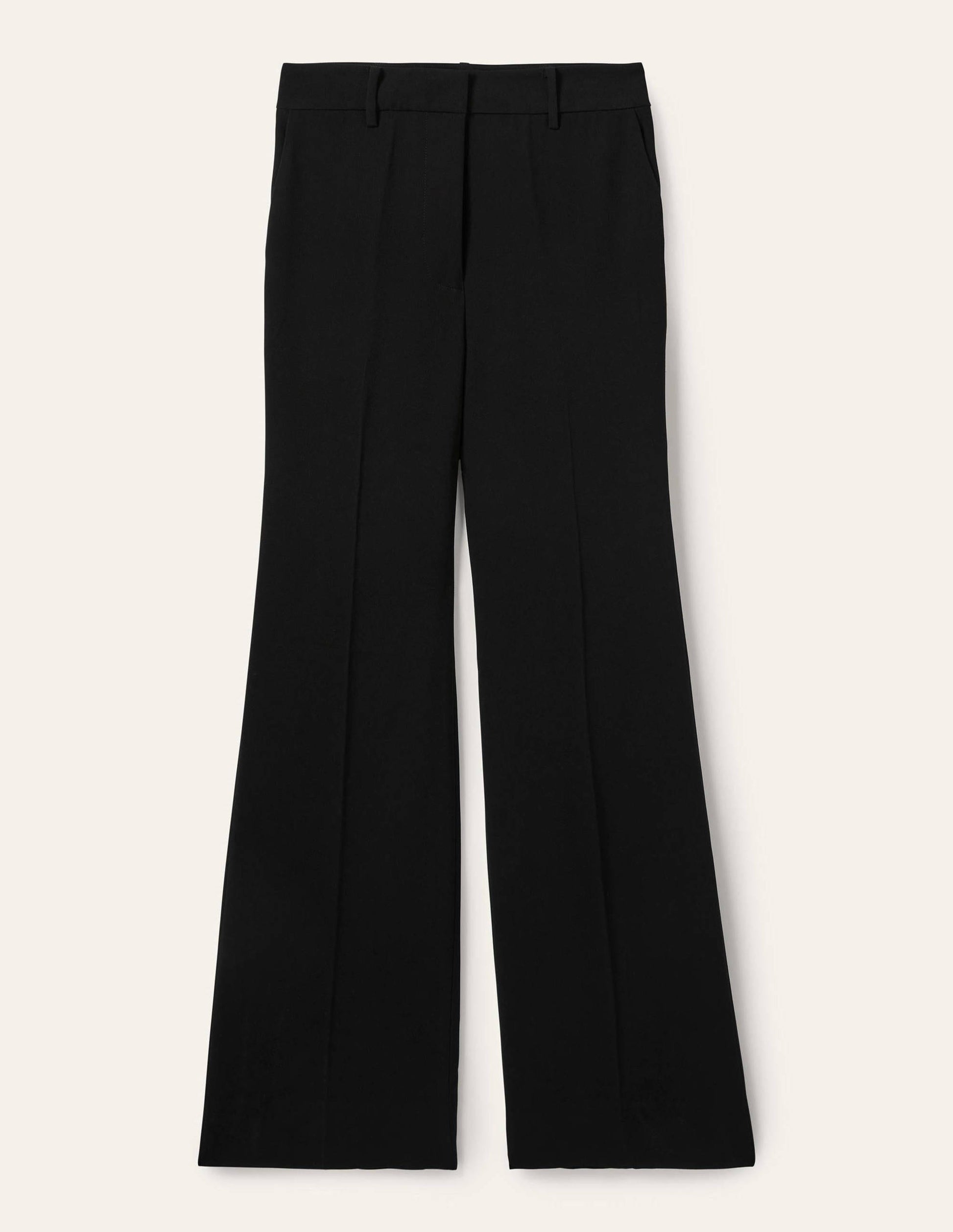 Lässige Bootcut-Hose-Schwarz-5