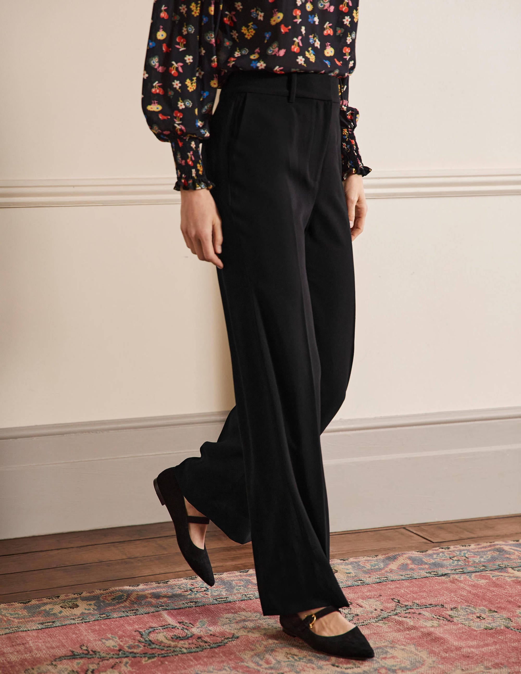 Lässige Bootcut-Hose-Schwarz - Image 4