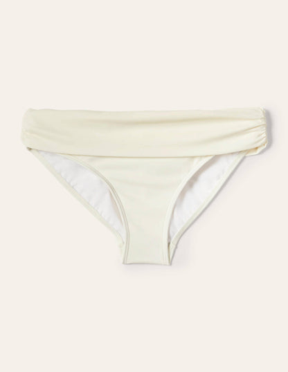 Levanzo Fold Bikini Bottoms-Ivory