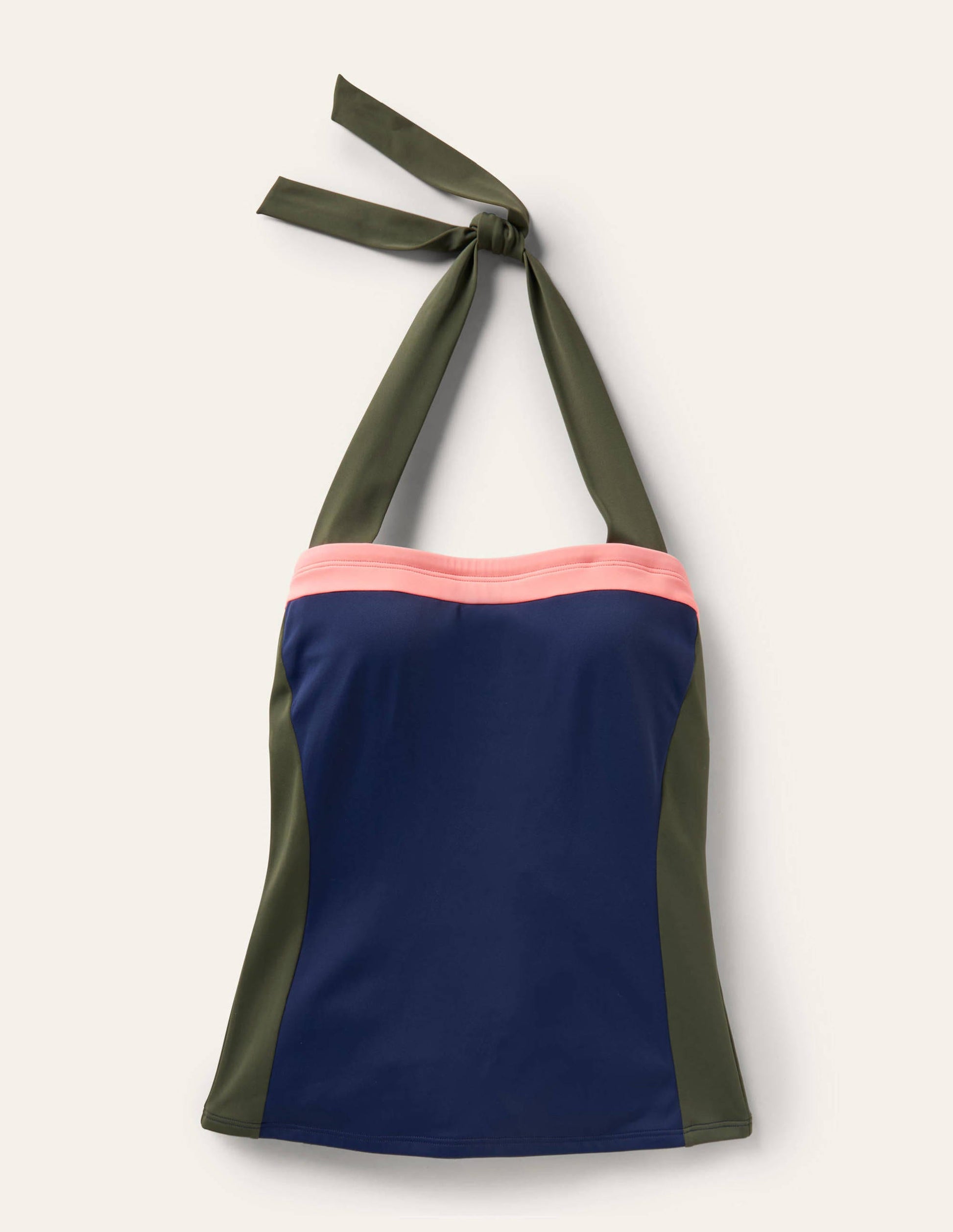 Santorini Tankini-Oberteil-Französisches Navy, Blockfarben-5