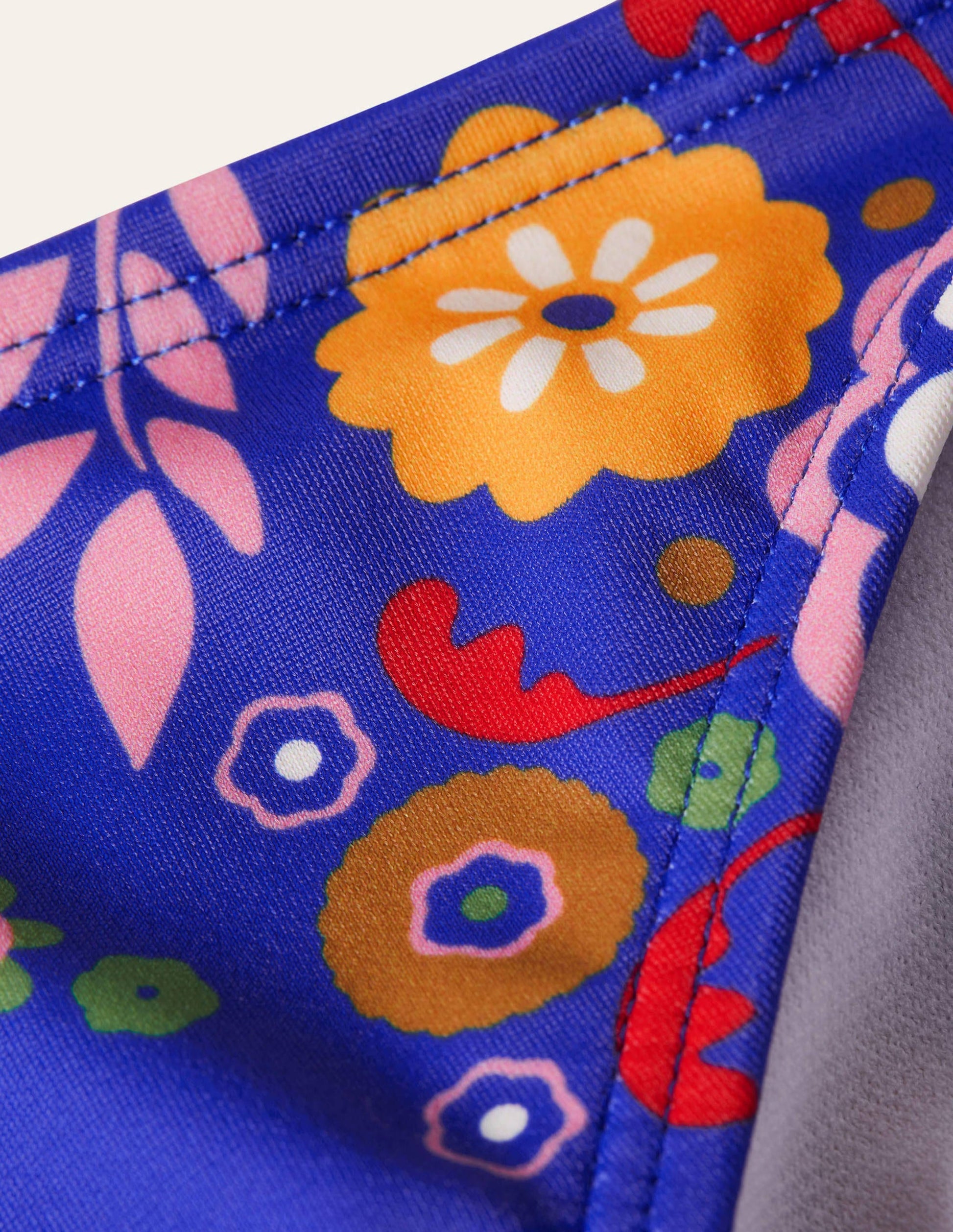 Symi String Bikini Bottoms-Cobalt, Opulent Garden-6