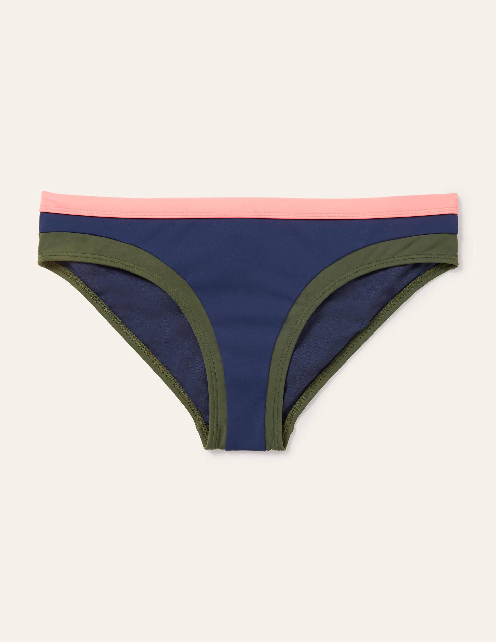 Santorini Bikinihose-Französisches Navy, Blockfarben-5