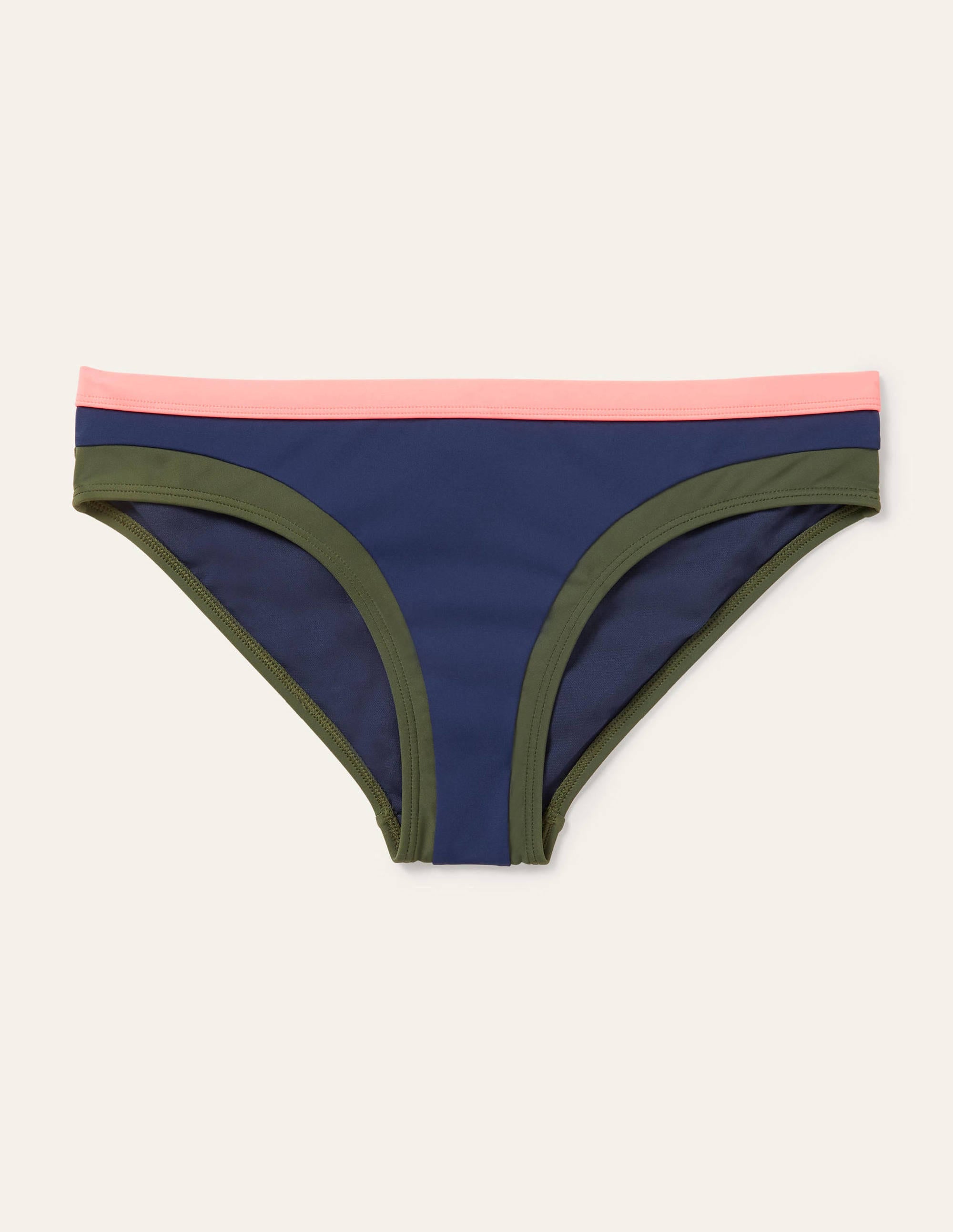 Santorini Bikinihose-Französisches Navy, Blockfarben - Image 5