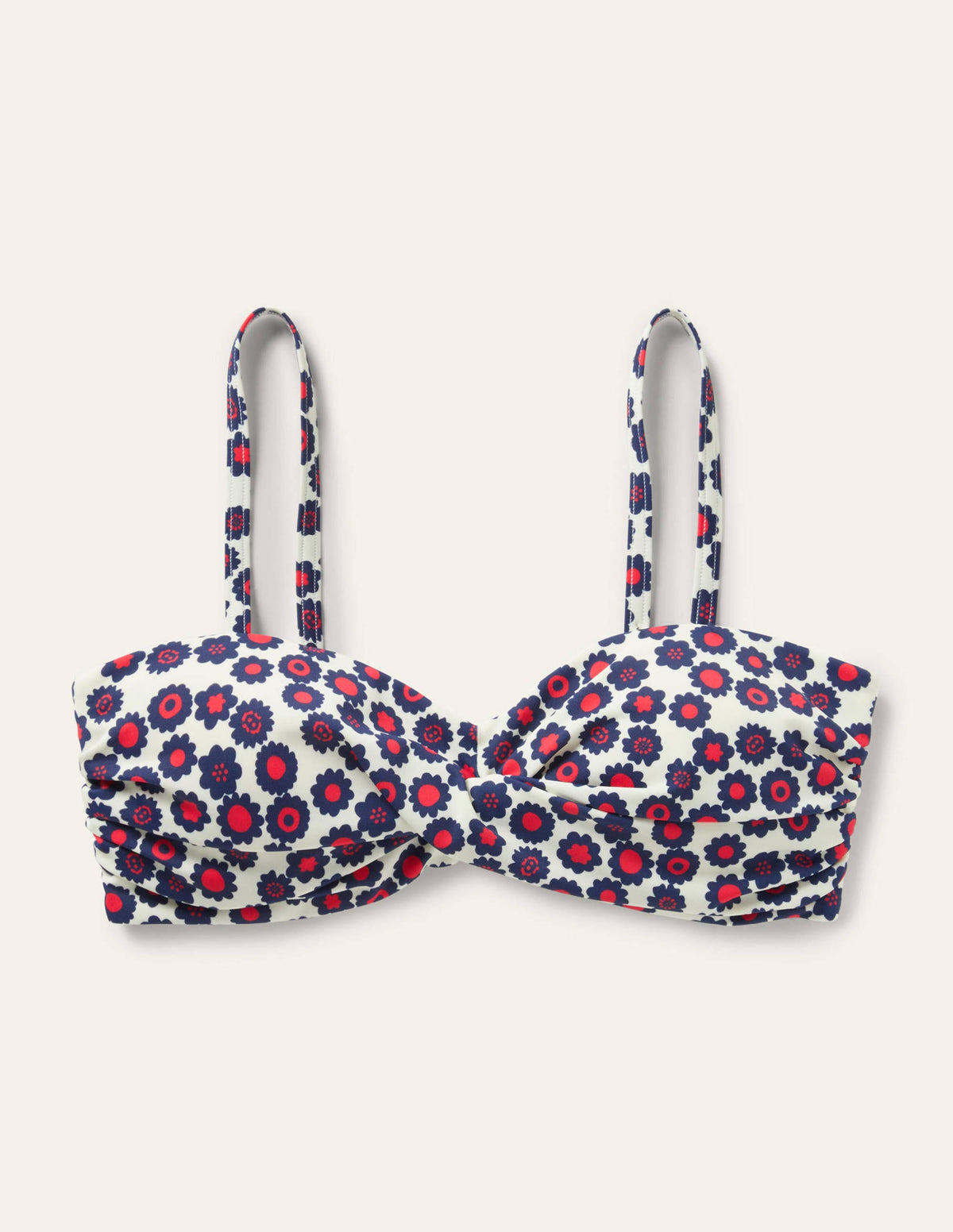 Catania Cup-size Bikini Top-Ivory, Ditsy Swirl - Image 5
