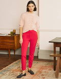 Pantalon 7/8 Hampshire en jersey-Rouge