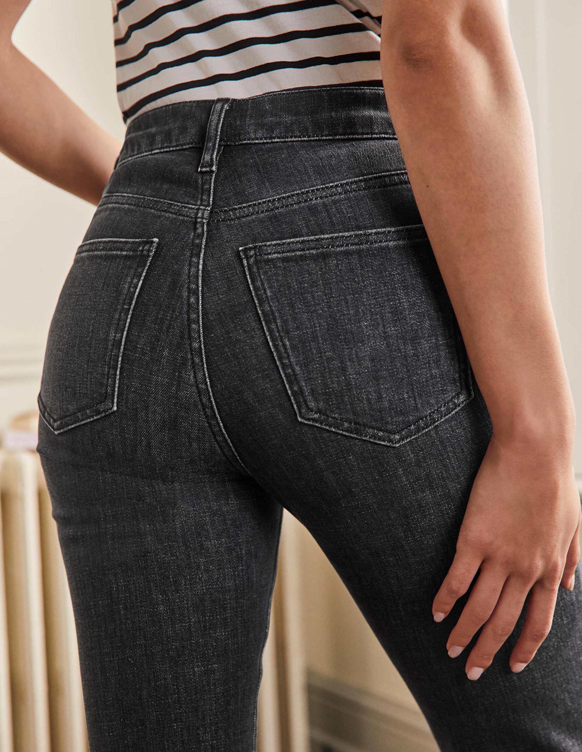 Schmale Jeans mit geradem Bein-Authentisches Grau-5