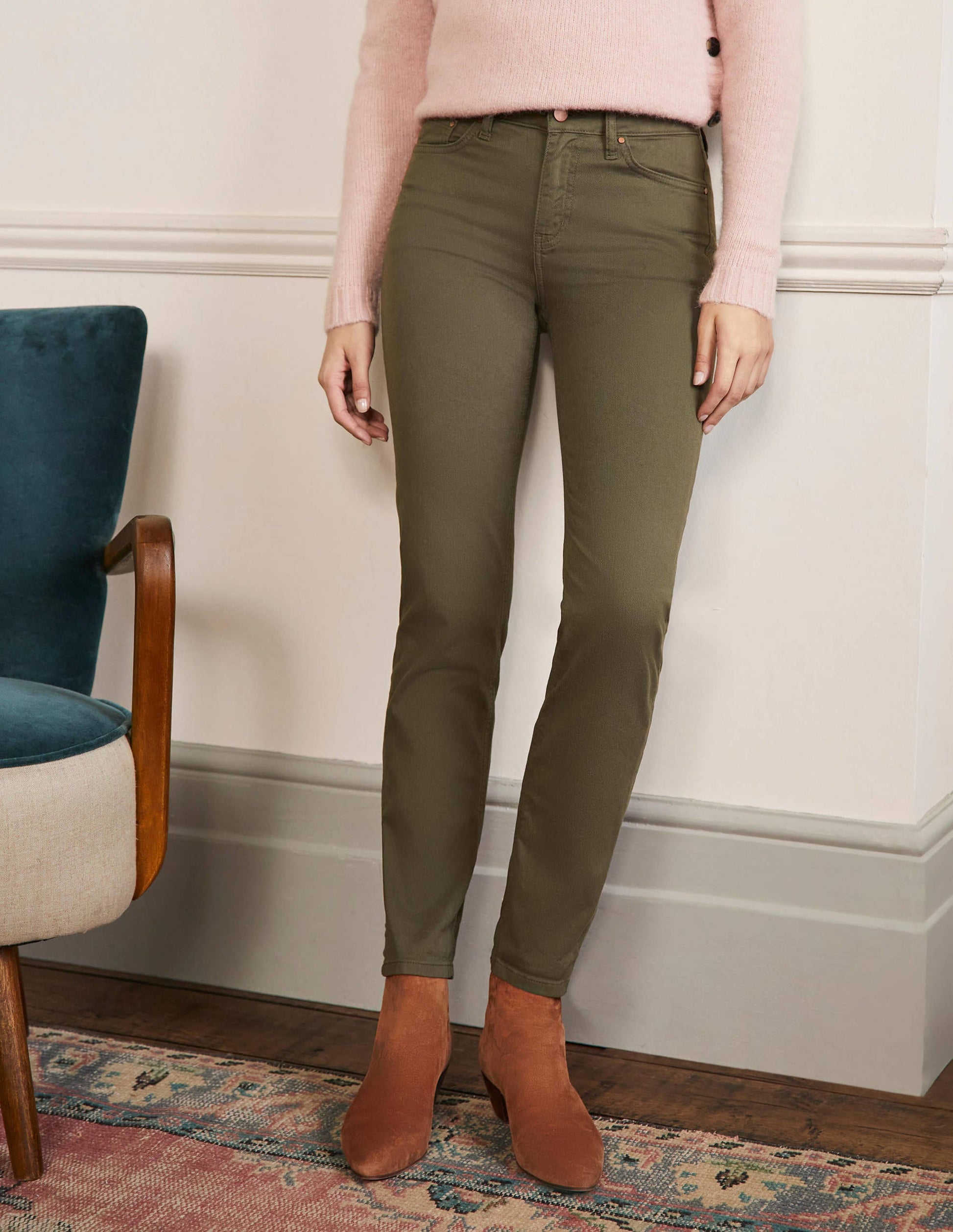 Jean slim droit-Kaki-4