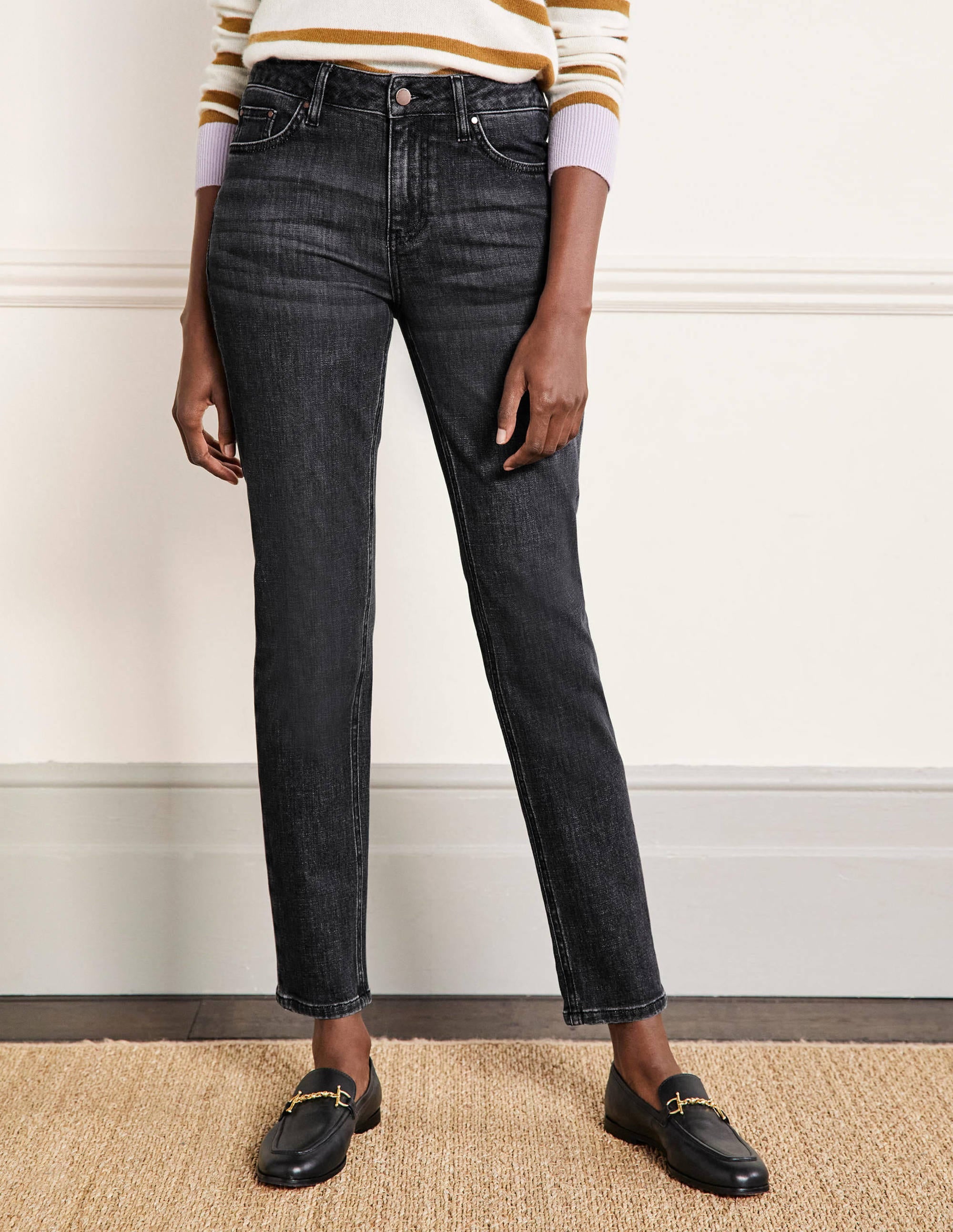 Jean girlfriend-Gris authentique - Image 4