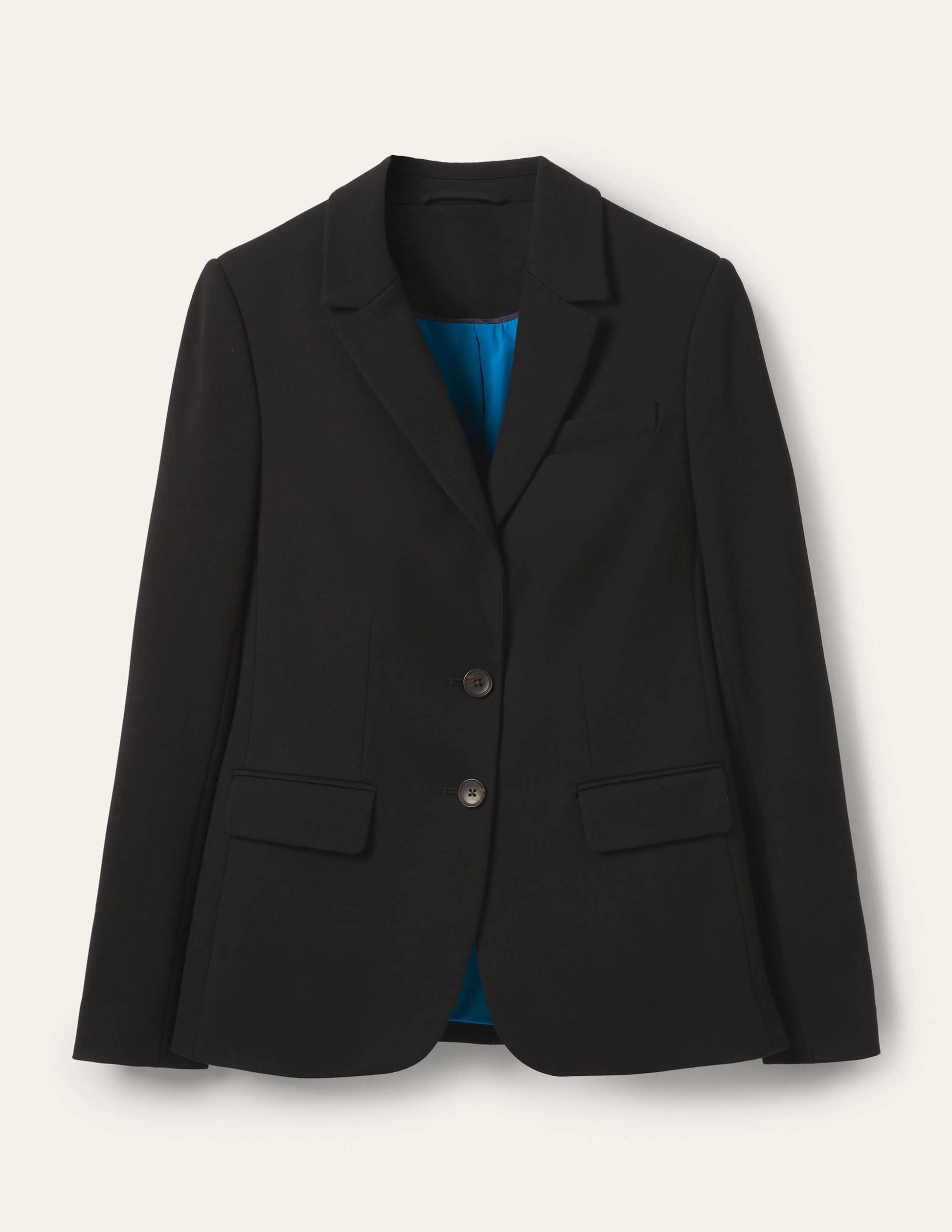 Blazer stretch en point de Rome-Noir-6