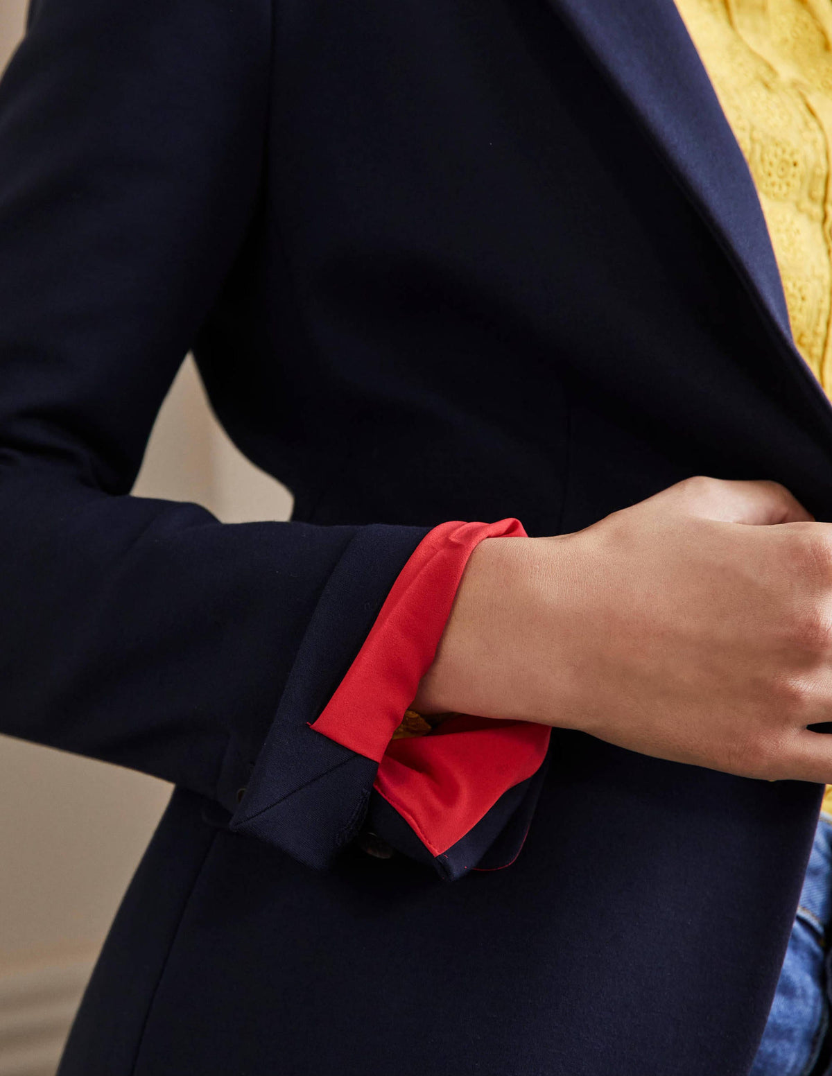 Smyth Ponté-Blazer-Marineblau-2