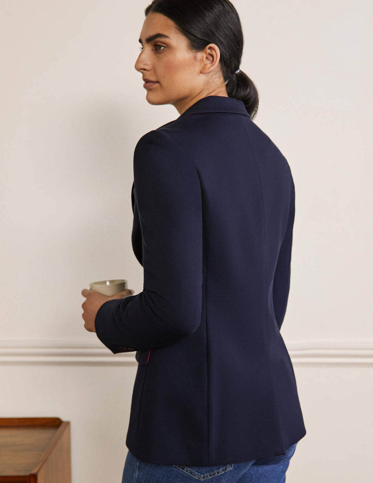 Smyth Ponté-Blazer-Marineblau - Image 3