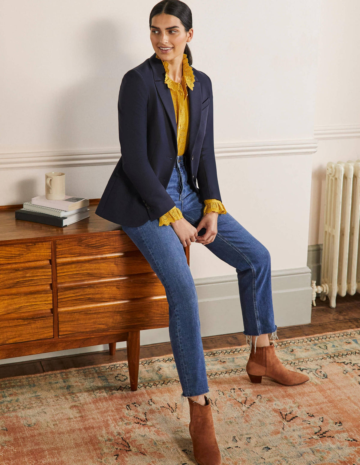 Smyth Ponté-Blazer-Marineblau - Image 4