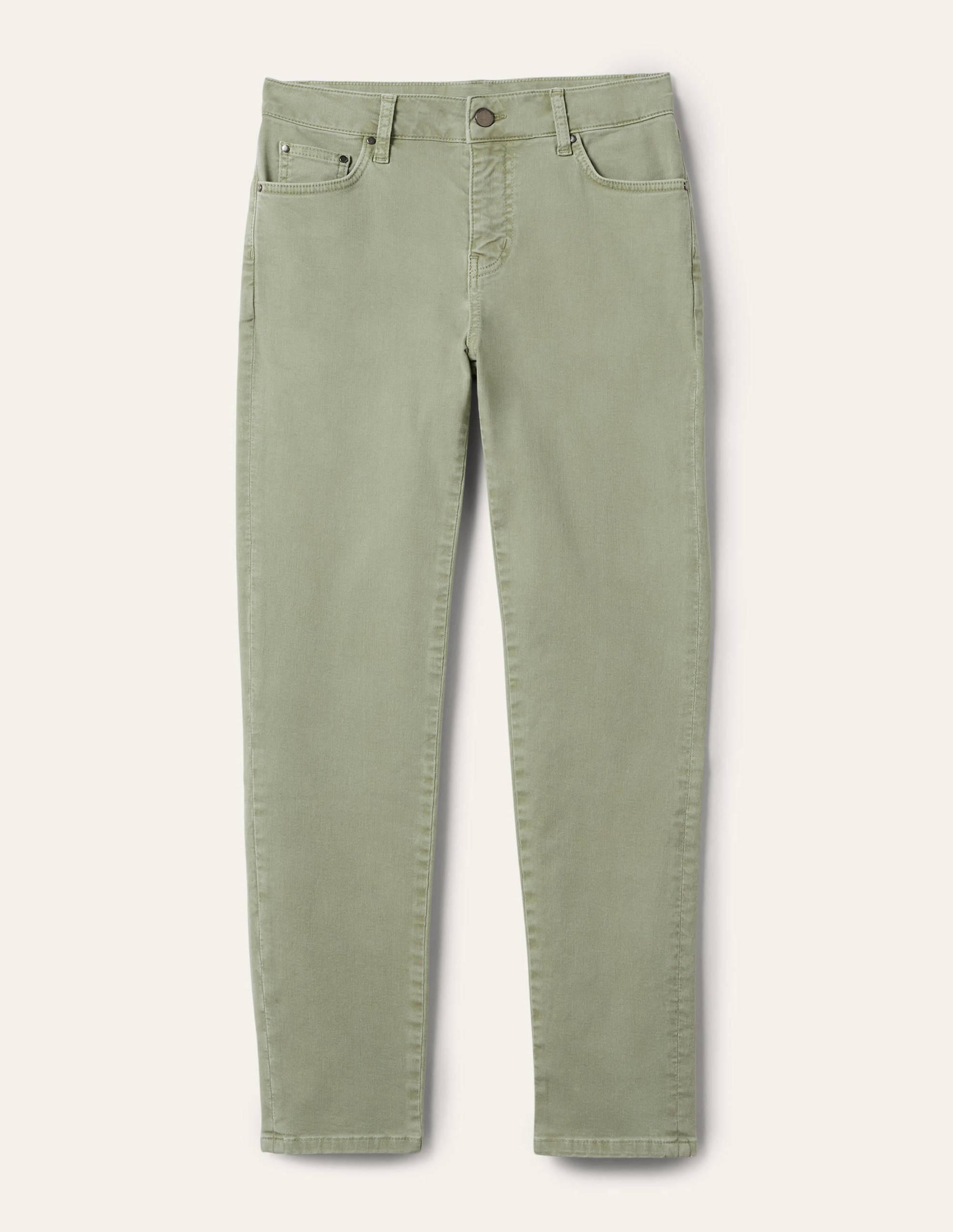 Schmale 7/8-Hose mit geradem Schnitt-Lorbeergrün - Image 5