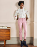 Slim Straight Ankle Skimmers-Posy Pink