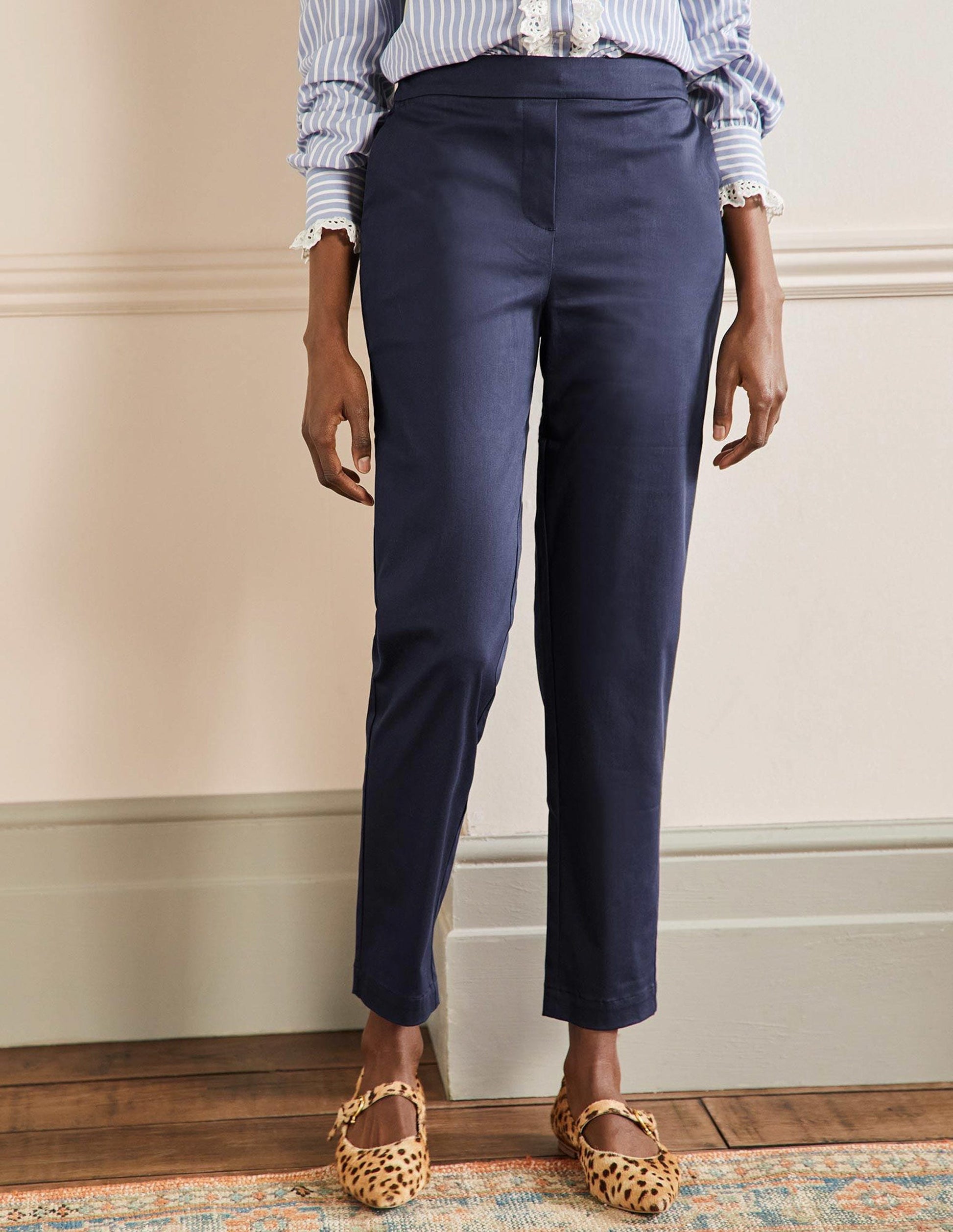 Pantalon à enfiler-Bleu marine-4