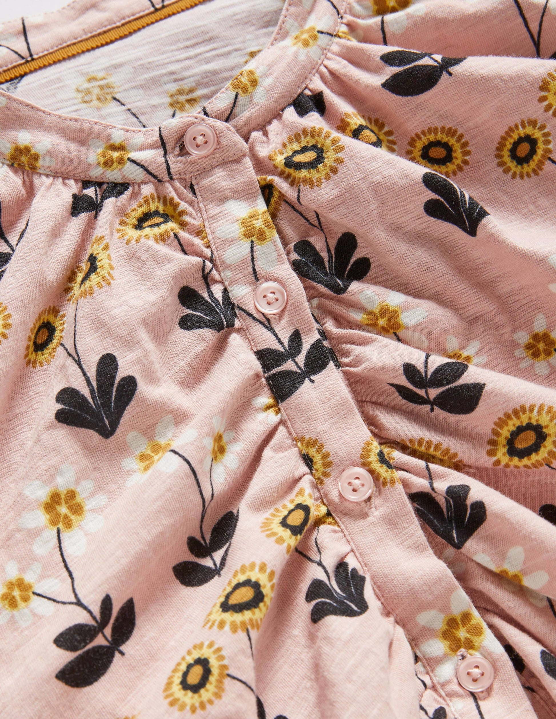 Chemise en jersey à volant-Milkshake, pâquerette délicate-6