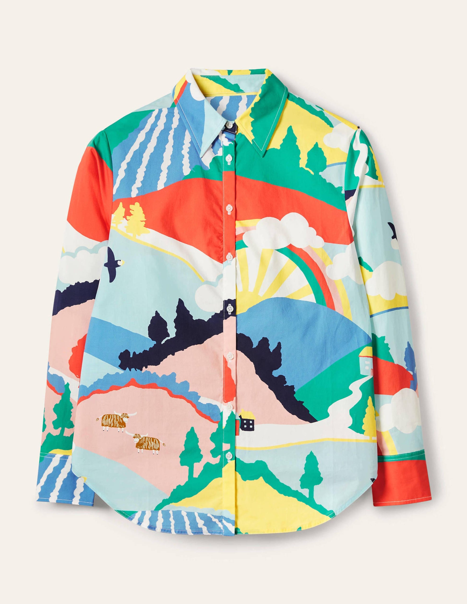 Chemise décontractée en coton-Motif Scenic Meadow-6
