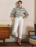 Chemise décontractée en coton-Surf, motif Bird Paradise