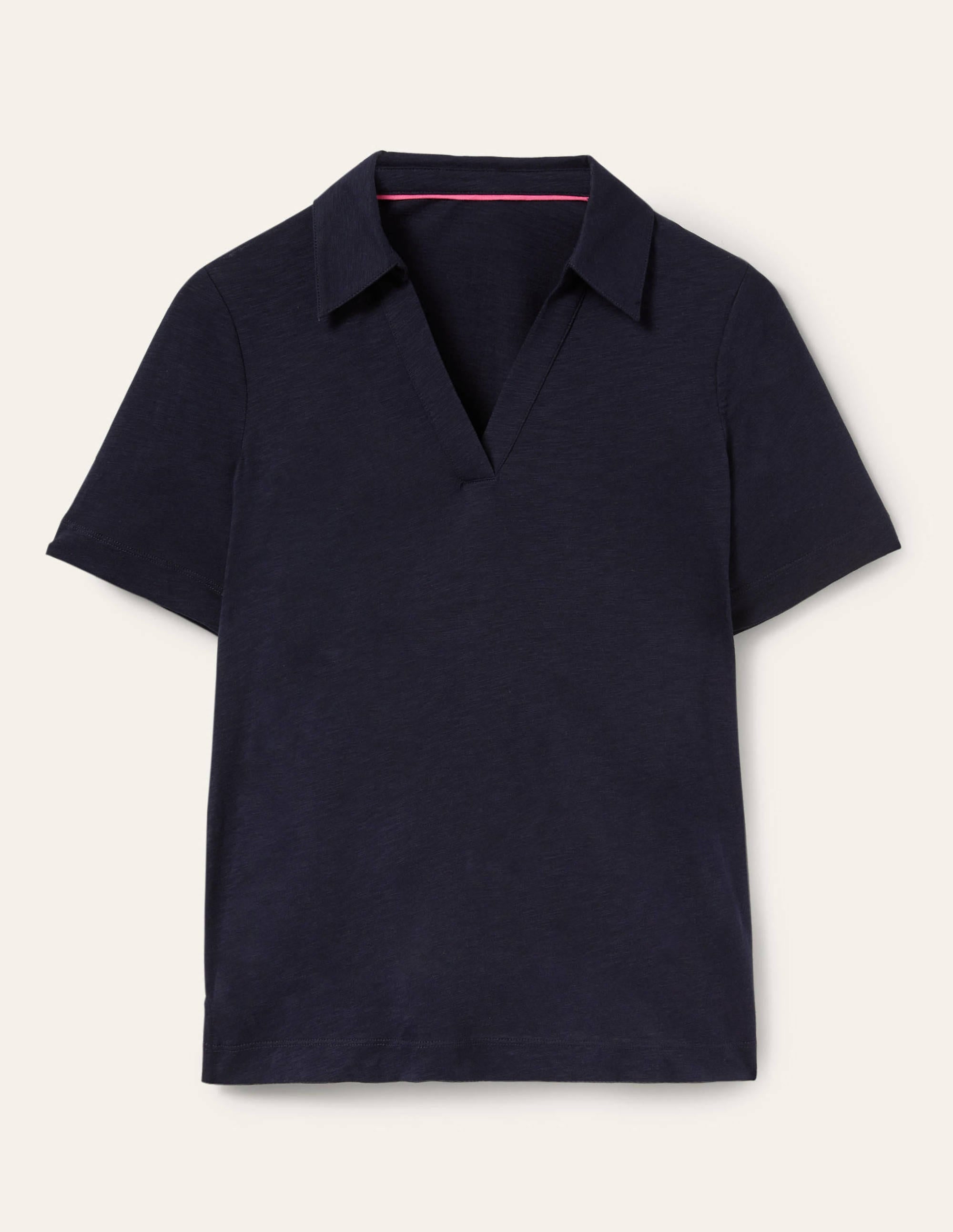 Polo en coton-Bleu marine - Image 5