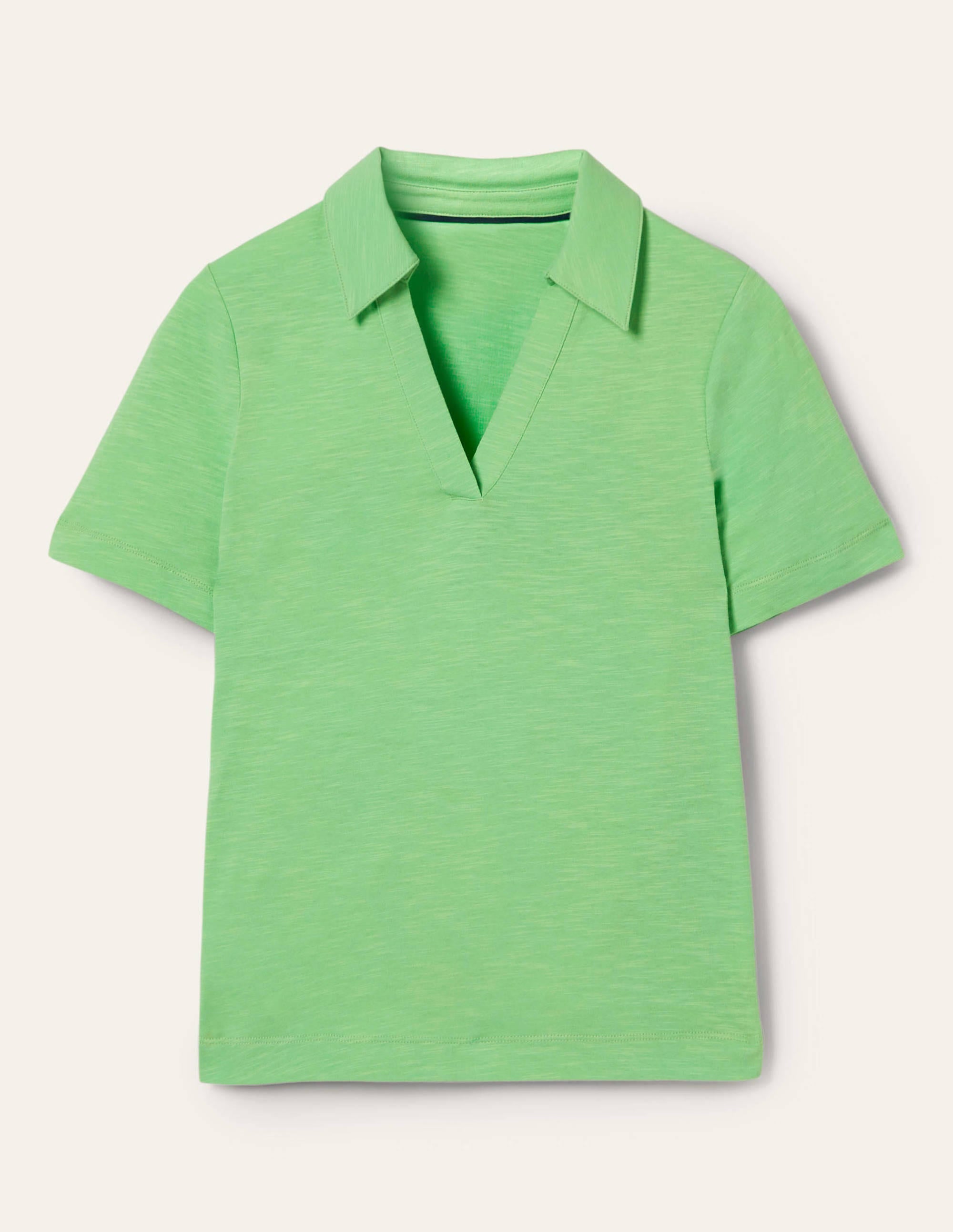 Polo en coton-Vert zéphyr - Image 5