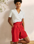 Polo en coton-Blanc