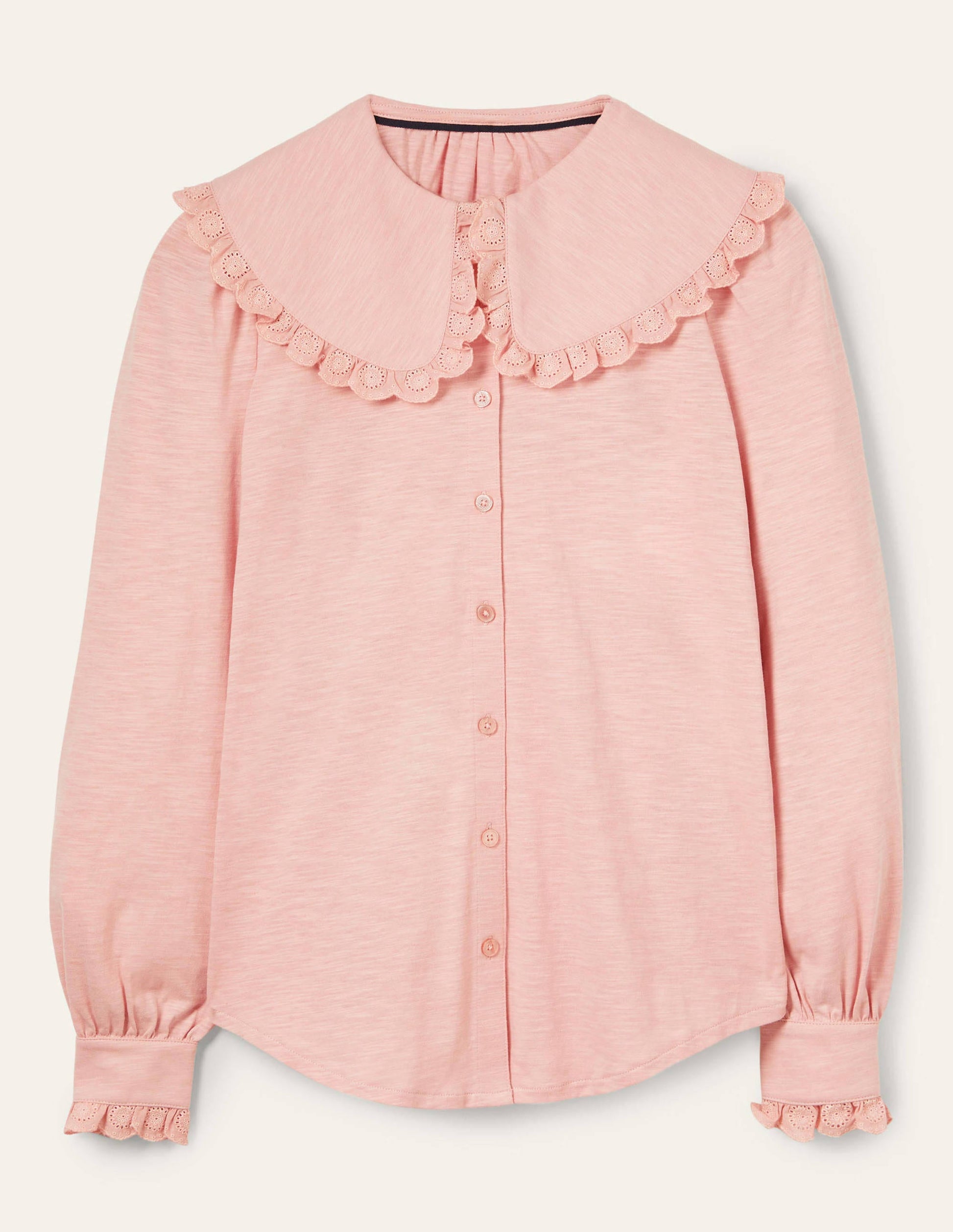 Chemise à col en jersey-Milkshake-7