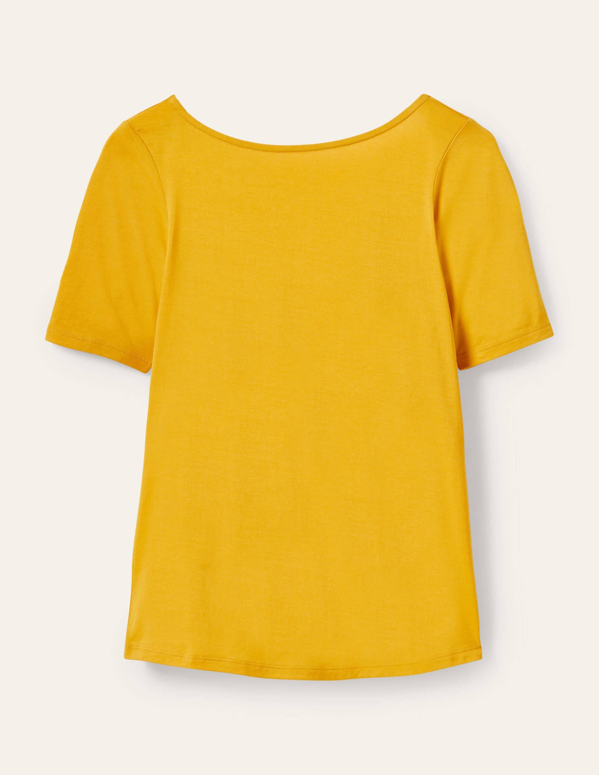 T-shirt ultra-doux à dos en U-Miel - Image 5