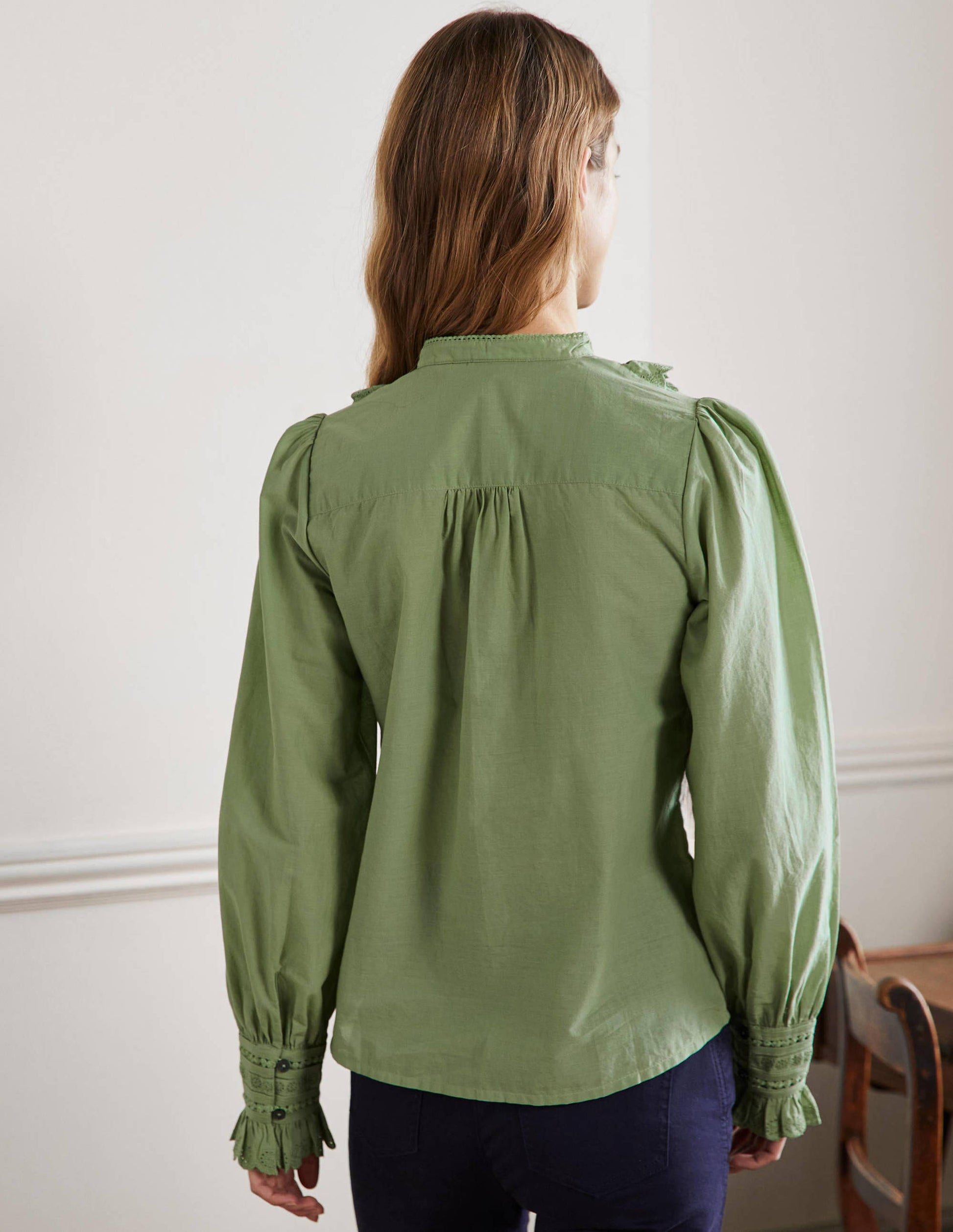Blouse volantée-Basilic-3