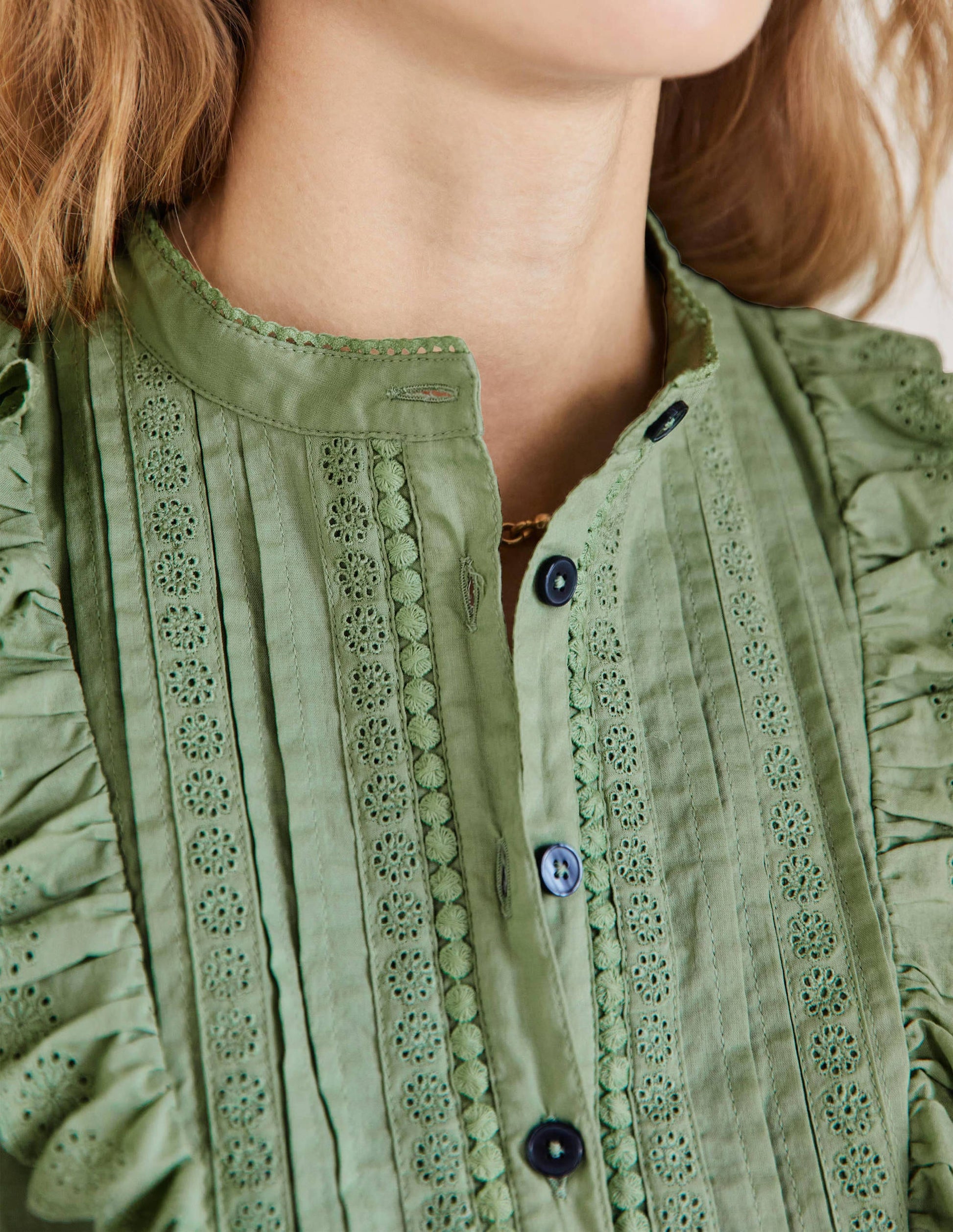 Blouse volantée-Basilic-5