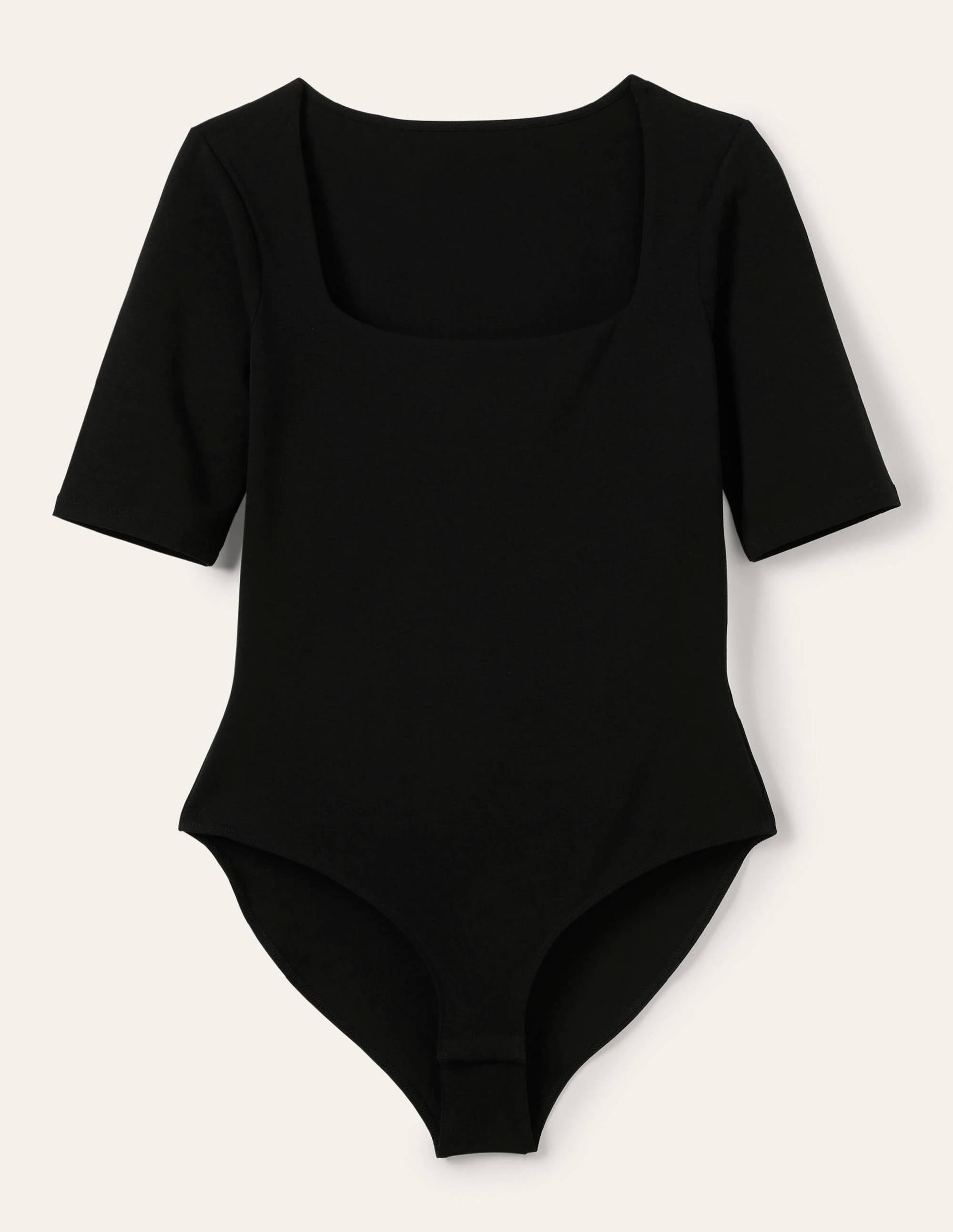 Body mit eckigem Ausschnitt-Schwarz - Image 6