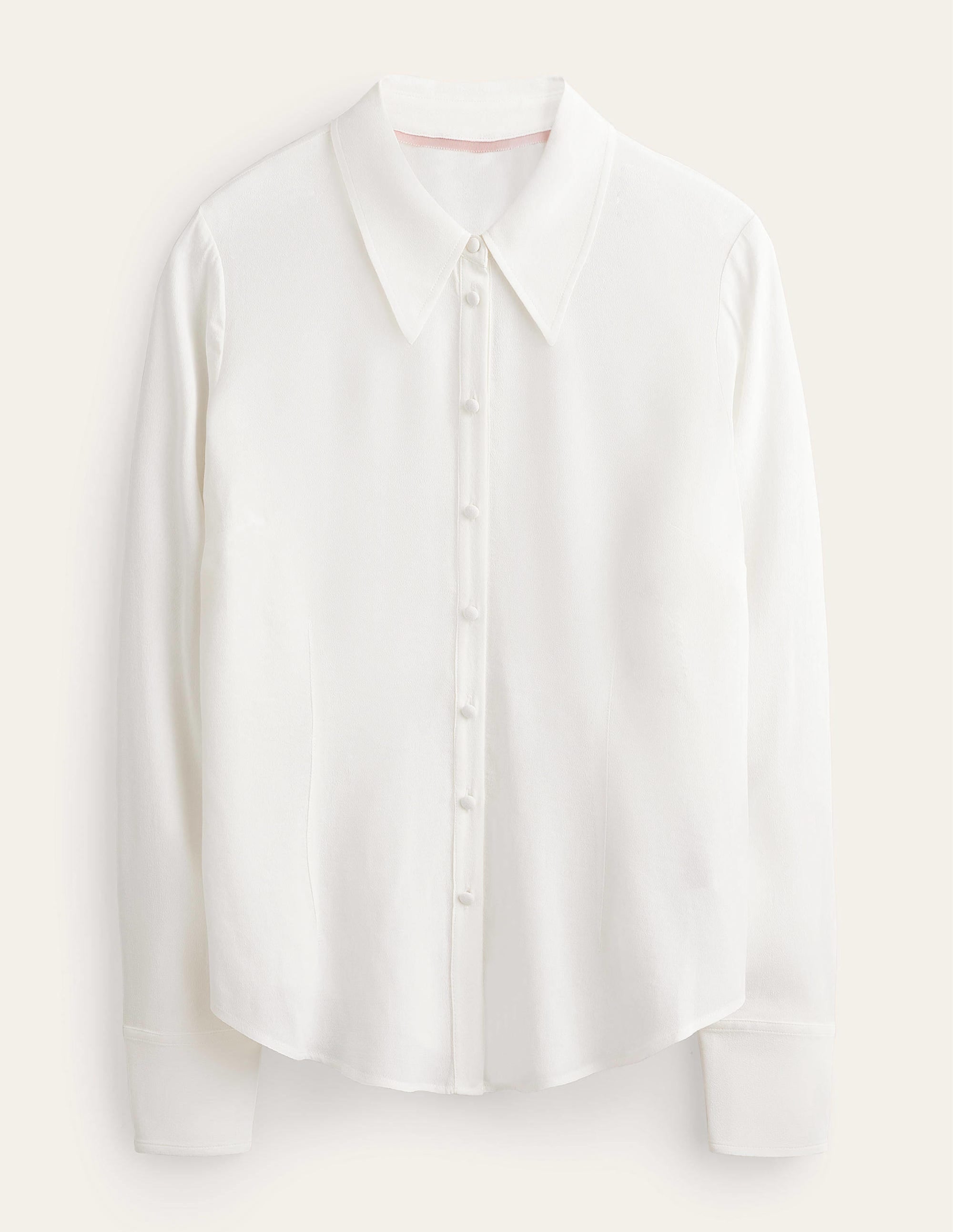 Nouvelle chemise en soie-Ivoire - Image 8
