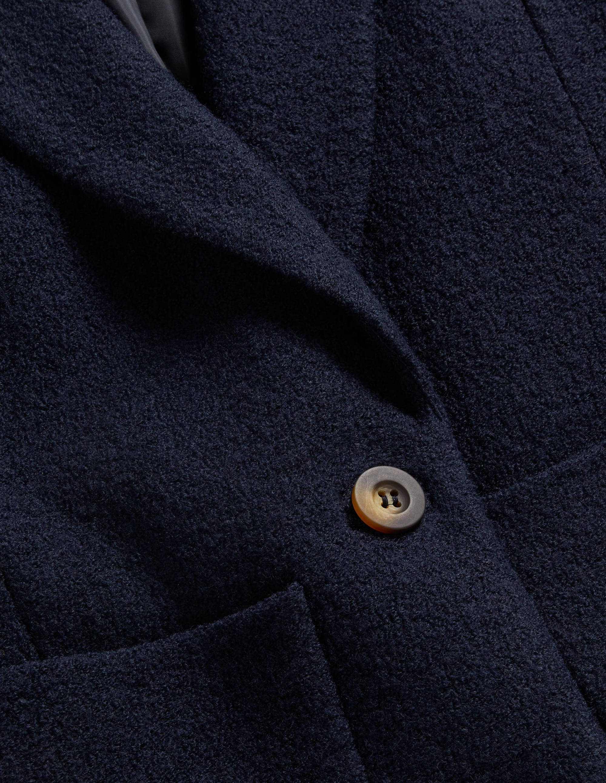 Bella Textured Wool Blazer-Navy - Image 8