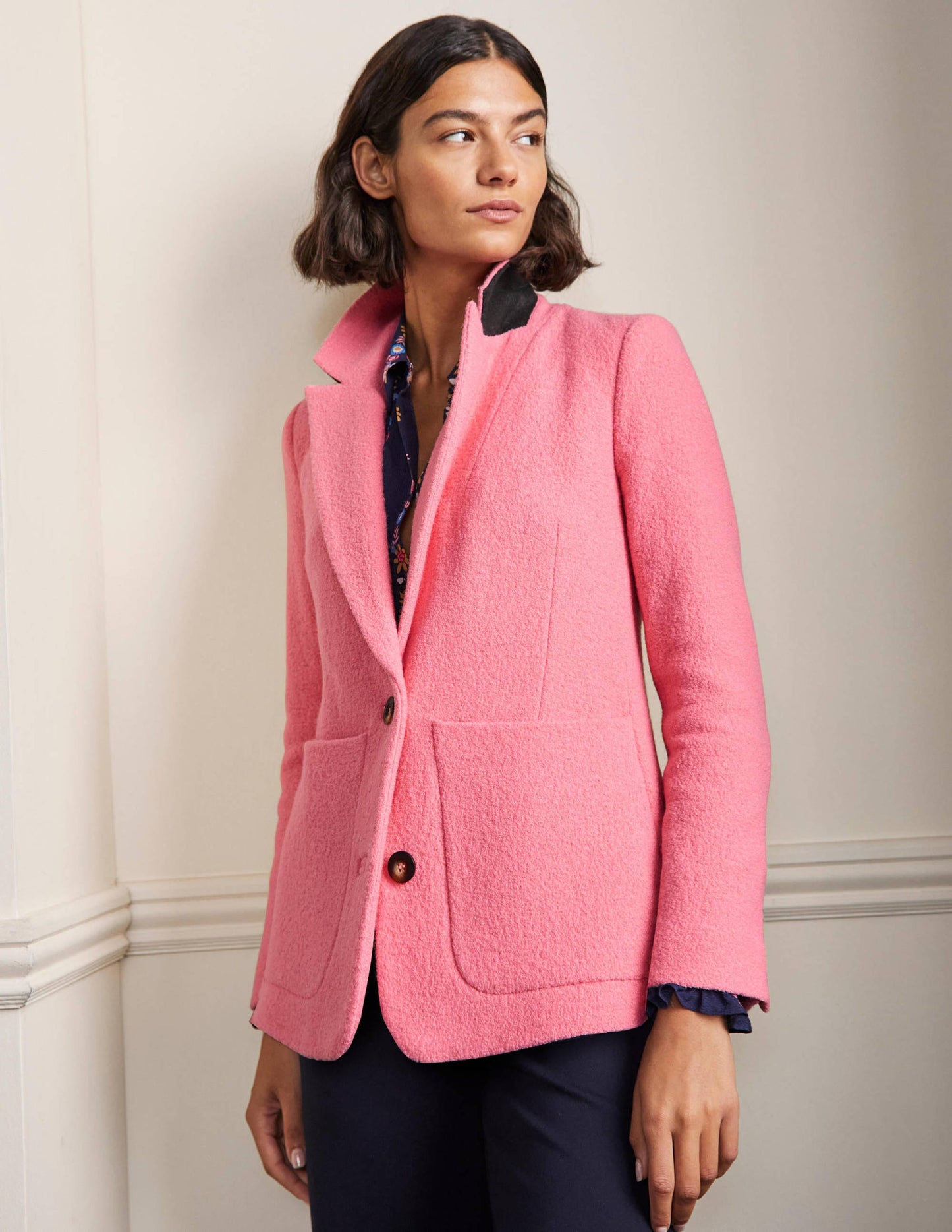 Bella Strukturierter Blazer aus Wolle-Azalee