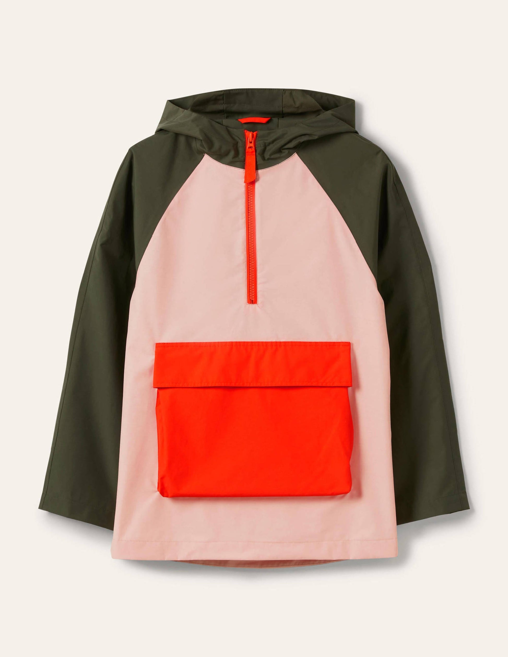 Belle Anorak zum Verstauen-Milchshake/Khaki-7