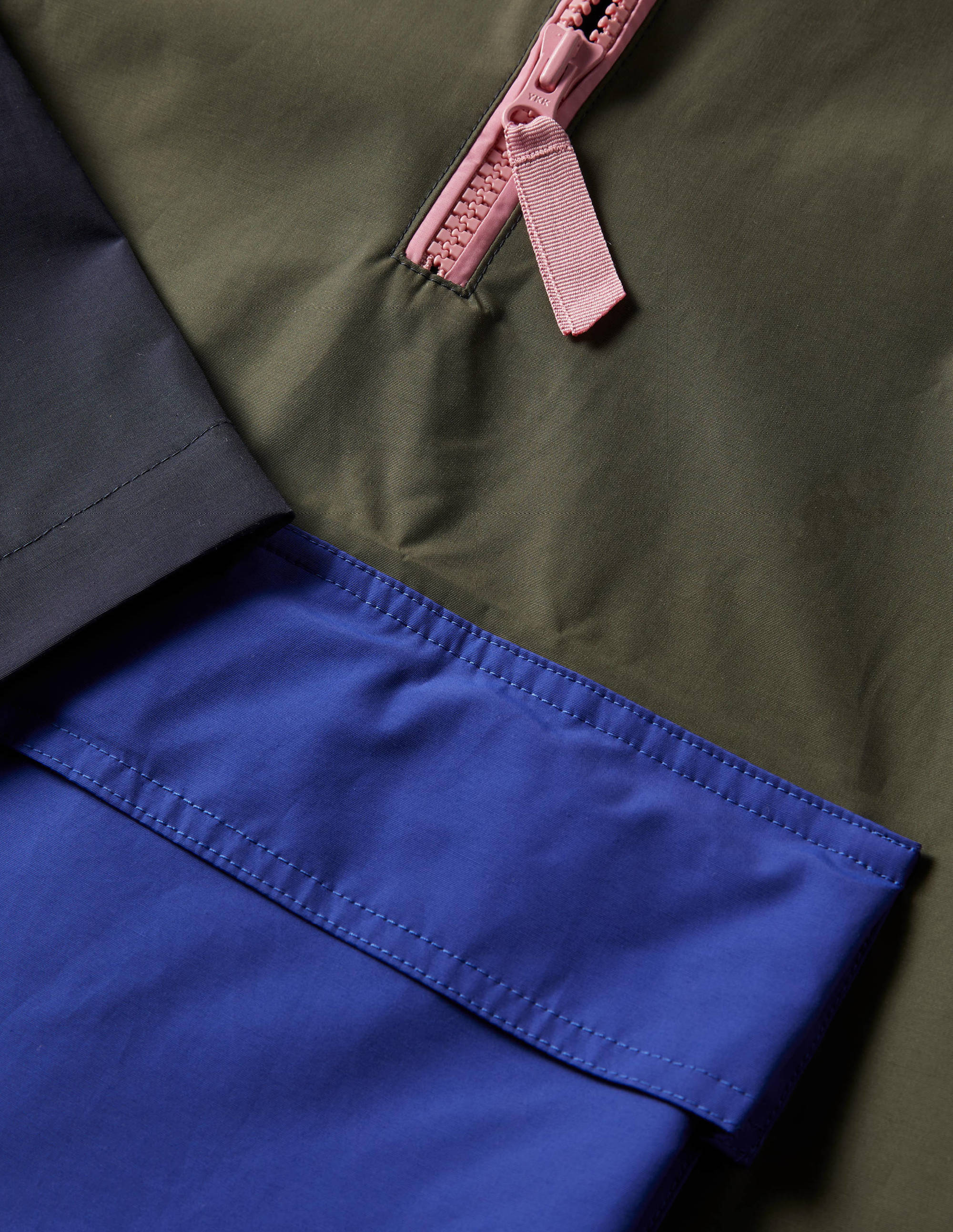 Belle Packaway Anorak-Navy/Khaki - Image 5