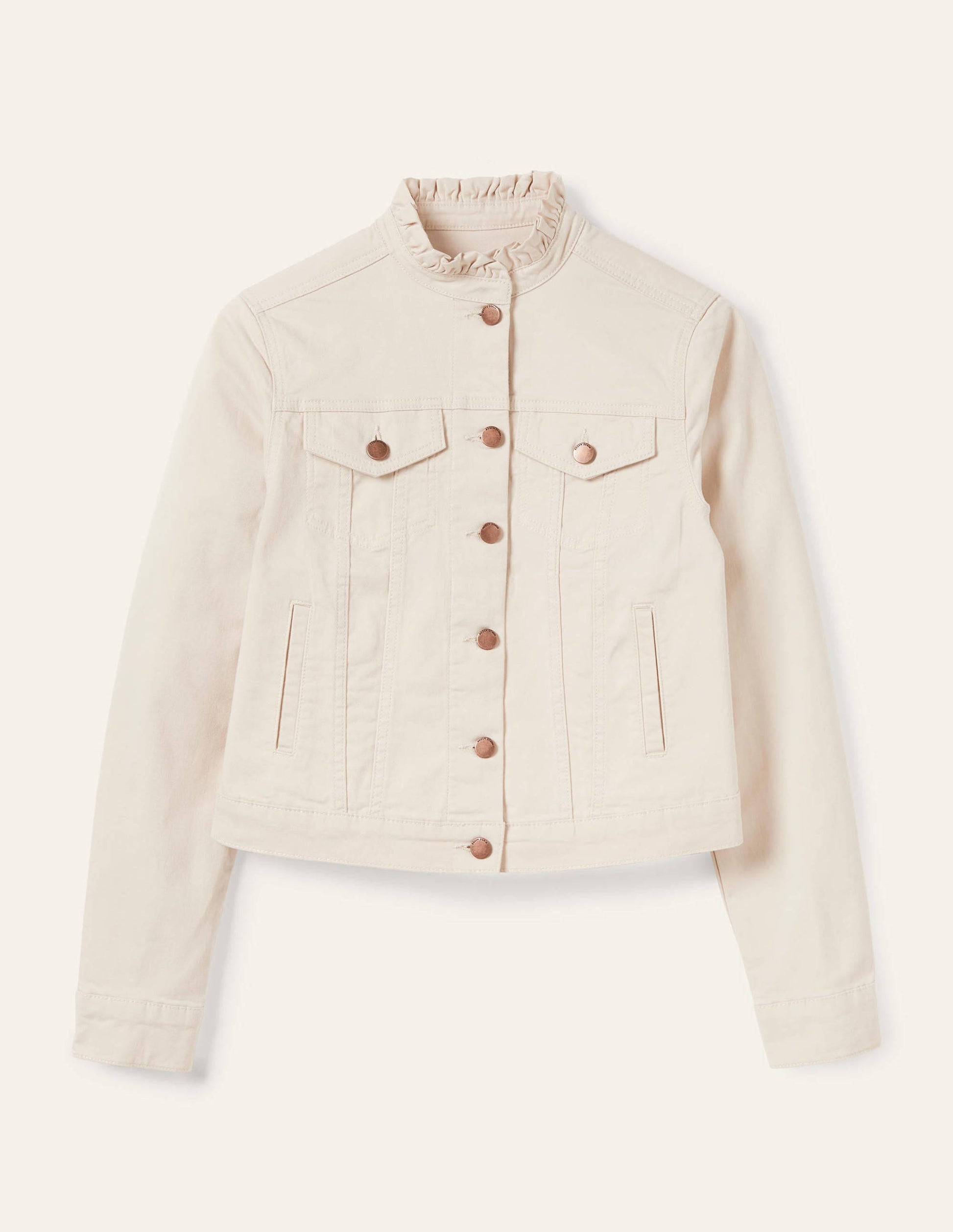 Carla Jacke mit Rüschenkragen-Hafermilch-5