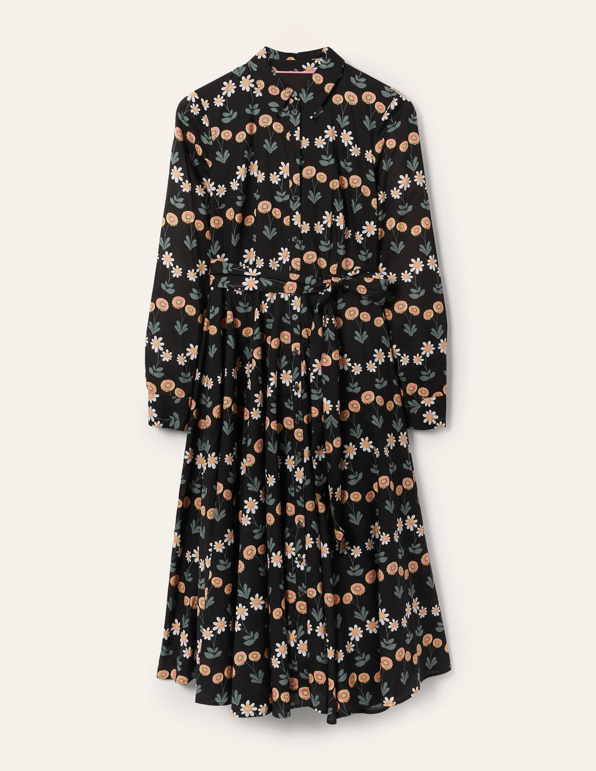 Robe-chemise midi Kitty-Noir, motif Delicate Daisy - Image 5