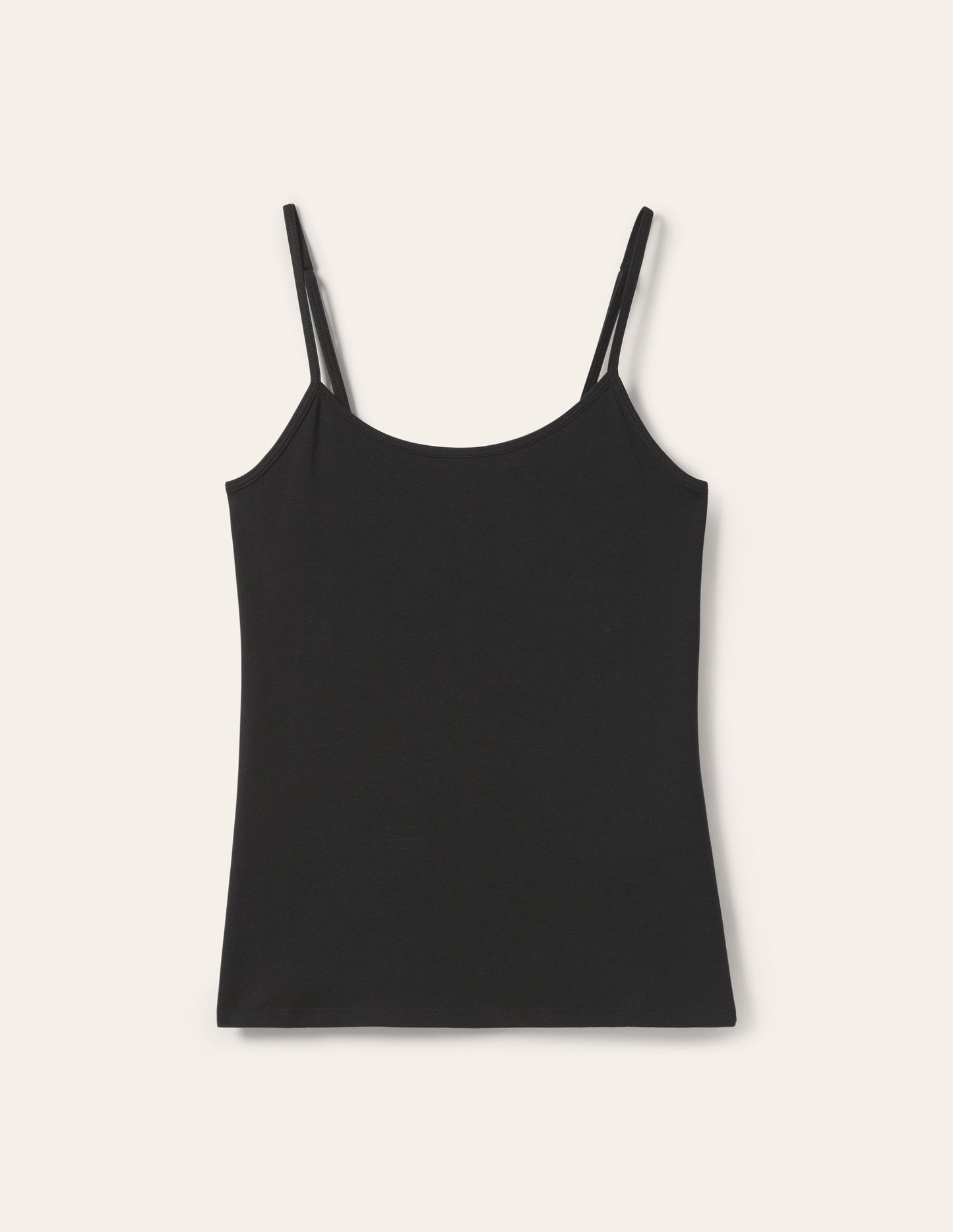 Schlichtes Camisole-Oberteil-Schwarz