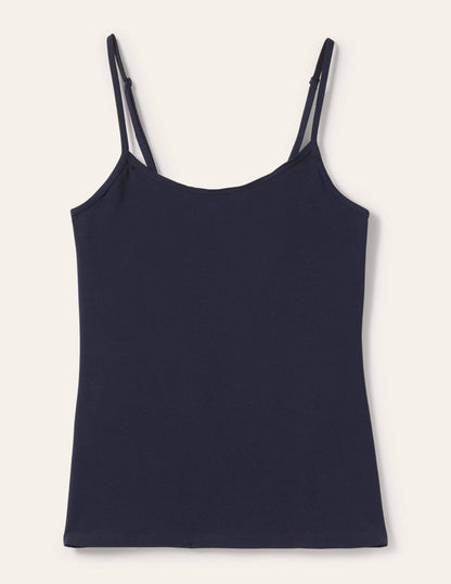 Schlichtes Camisole-Oberteil-Aqua Marine Marl