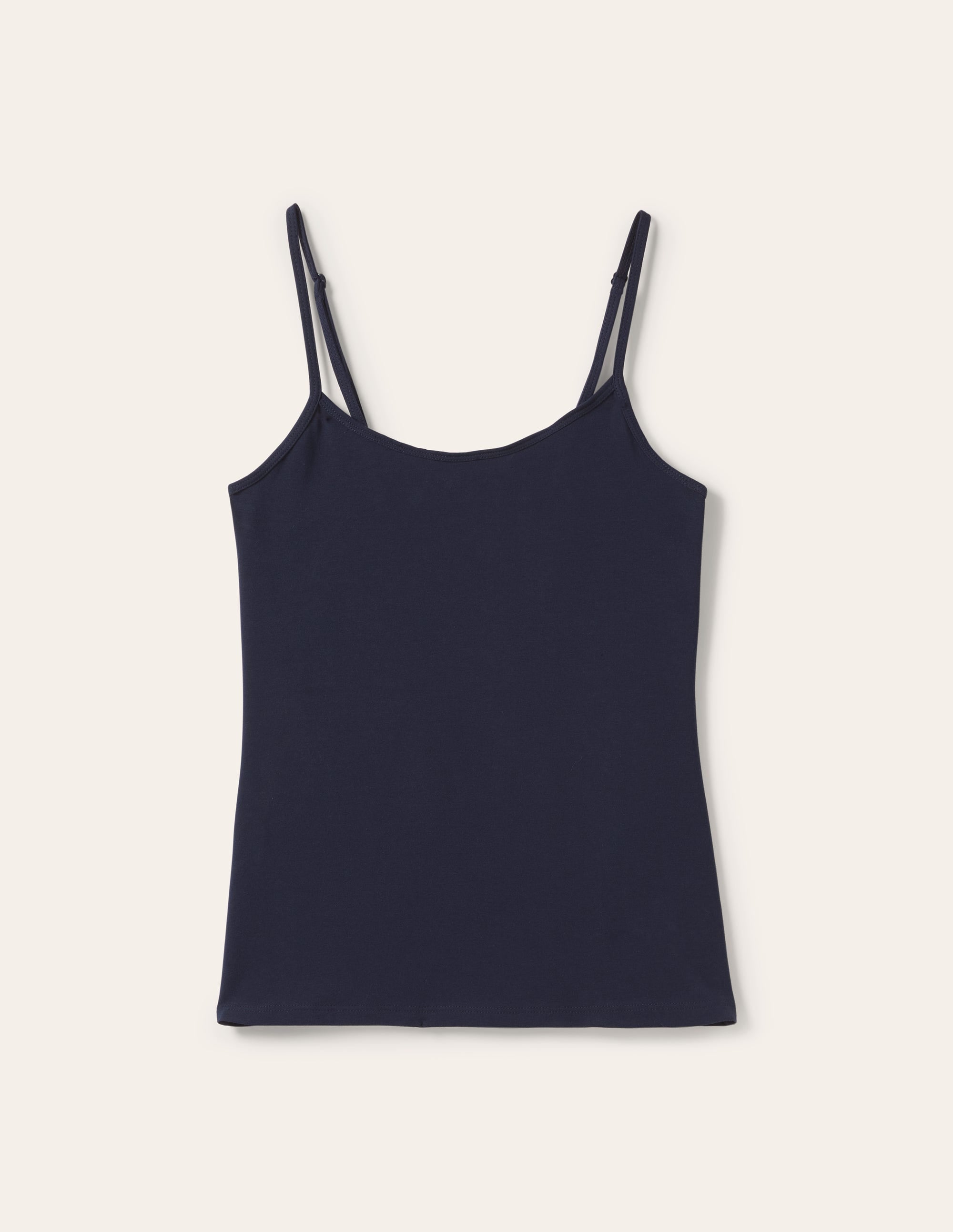 Schlichtes Camisole-Oberteil-Aqua Marine Marl - Image 12