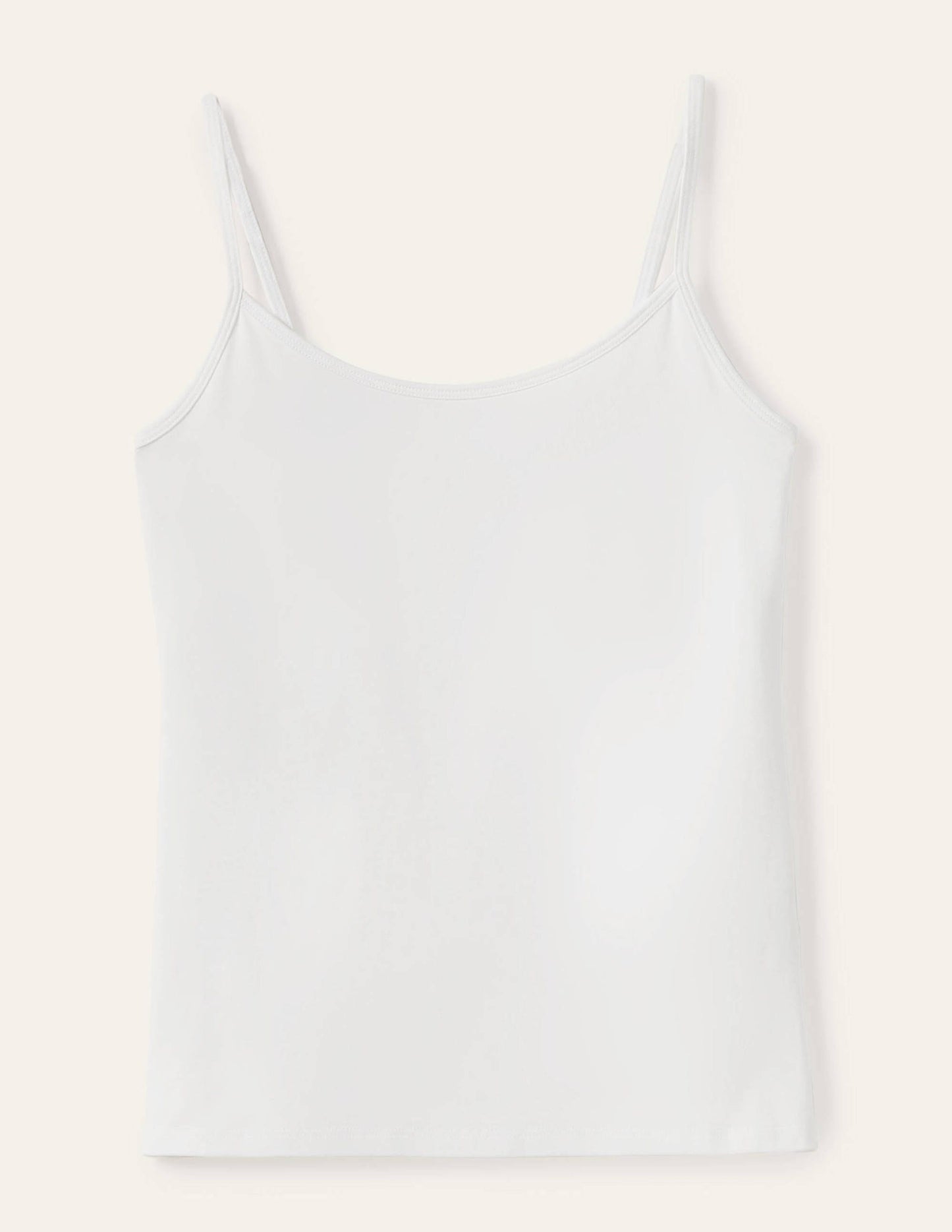 Schlichtes Camisole-Oberteil-Weiß