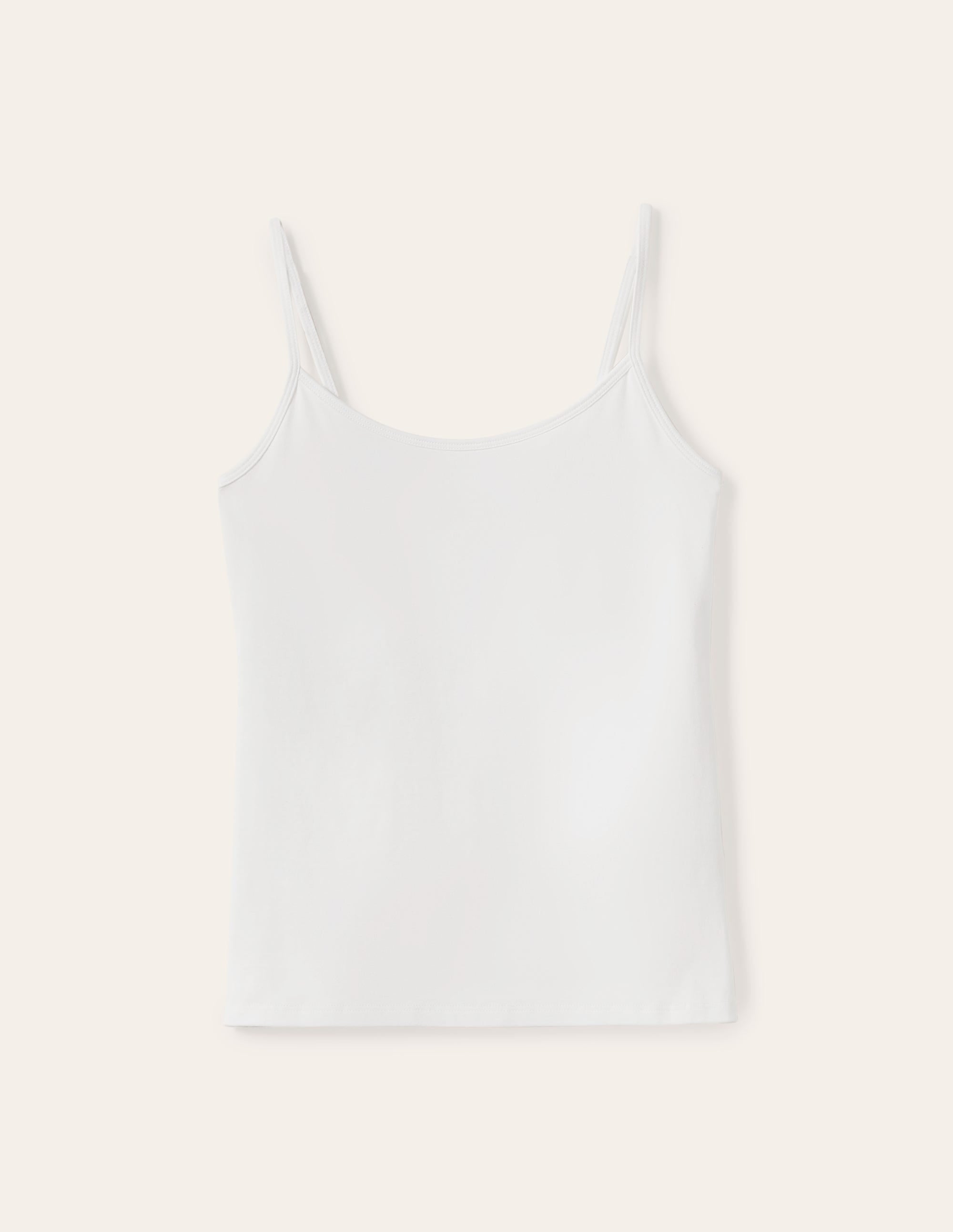 Schlichtes Camisole-Oberteil-Weiß - Image 10