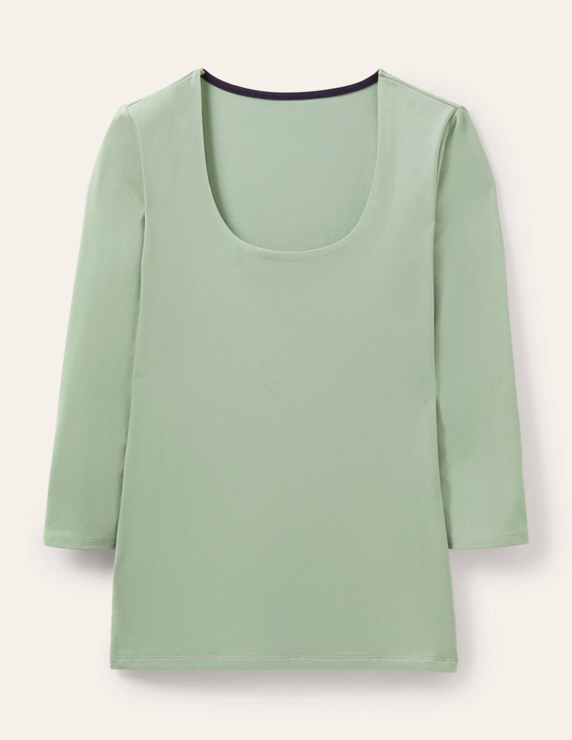 T-shirt à double épaisseur sur le devant-Vert iceberg - Image 5