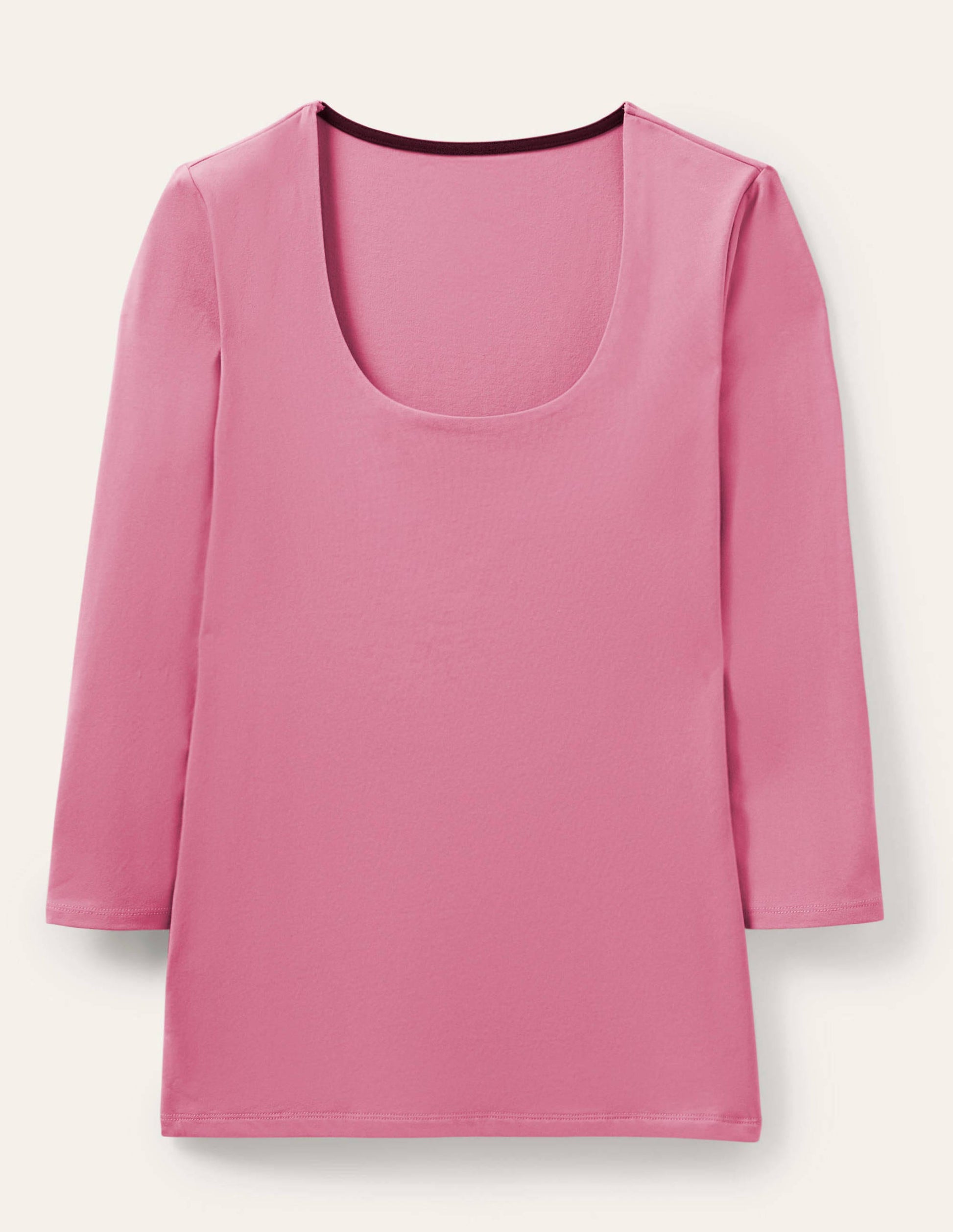 T-Shirt mit doppellagiger Vorderseite-Blümchenrosa-5
